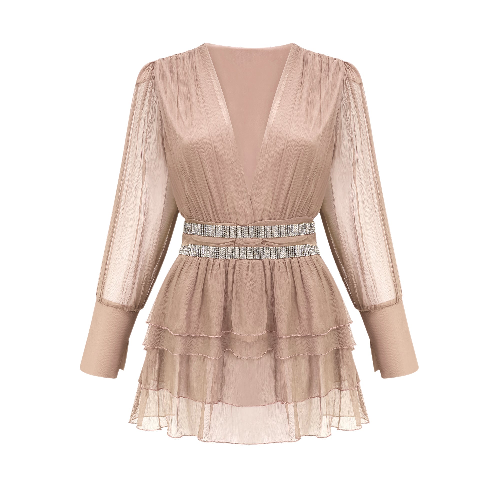 Ellica crystal-embellished silk mini dress (Final Sale)