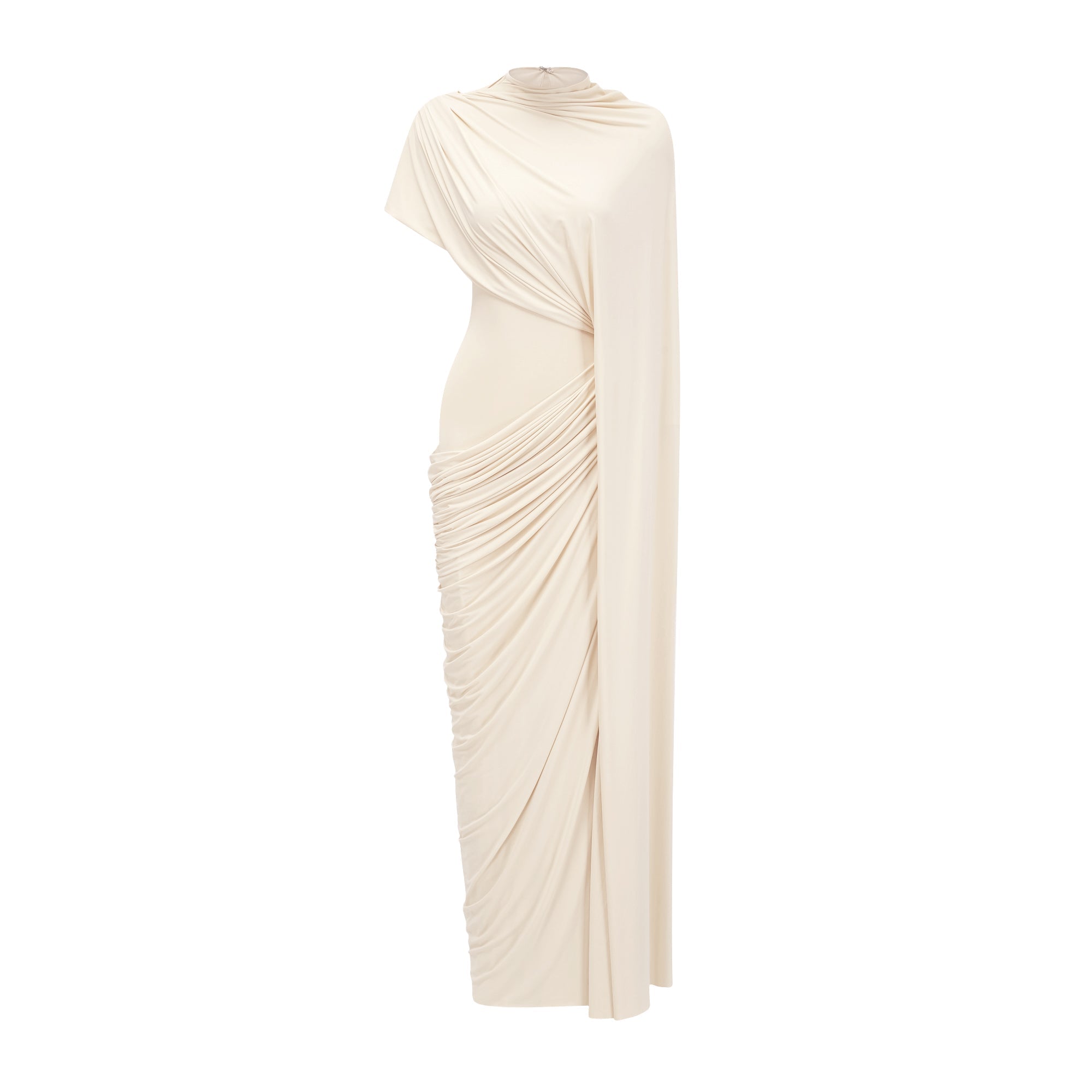 Asymmetrical Draped Cape & Dress