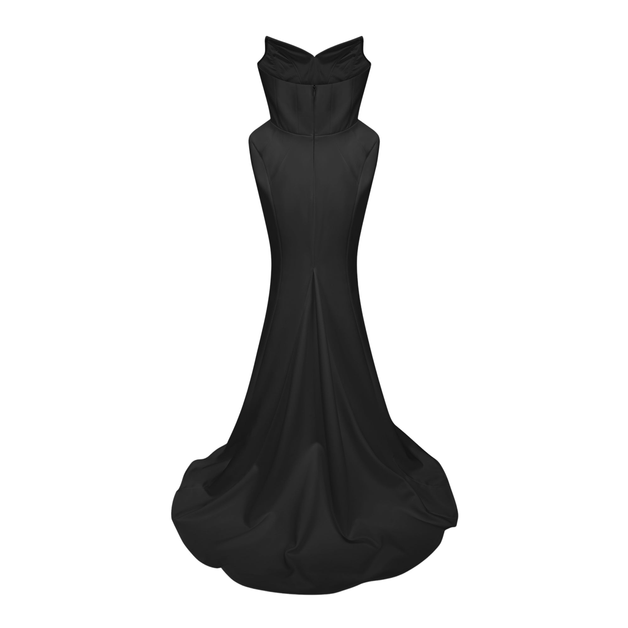 Alba Black Barrel Waist Corset Maxi Dress (Final Sale)