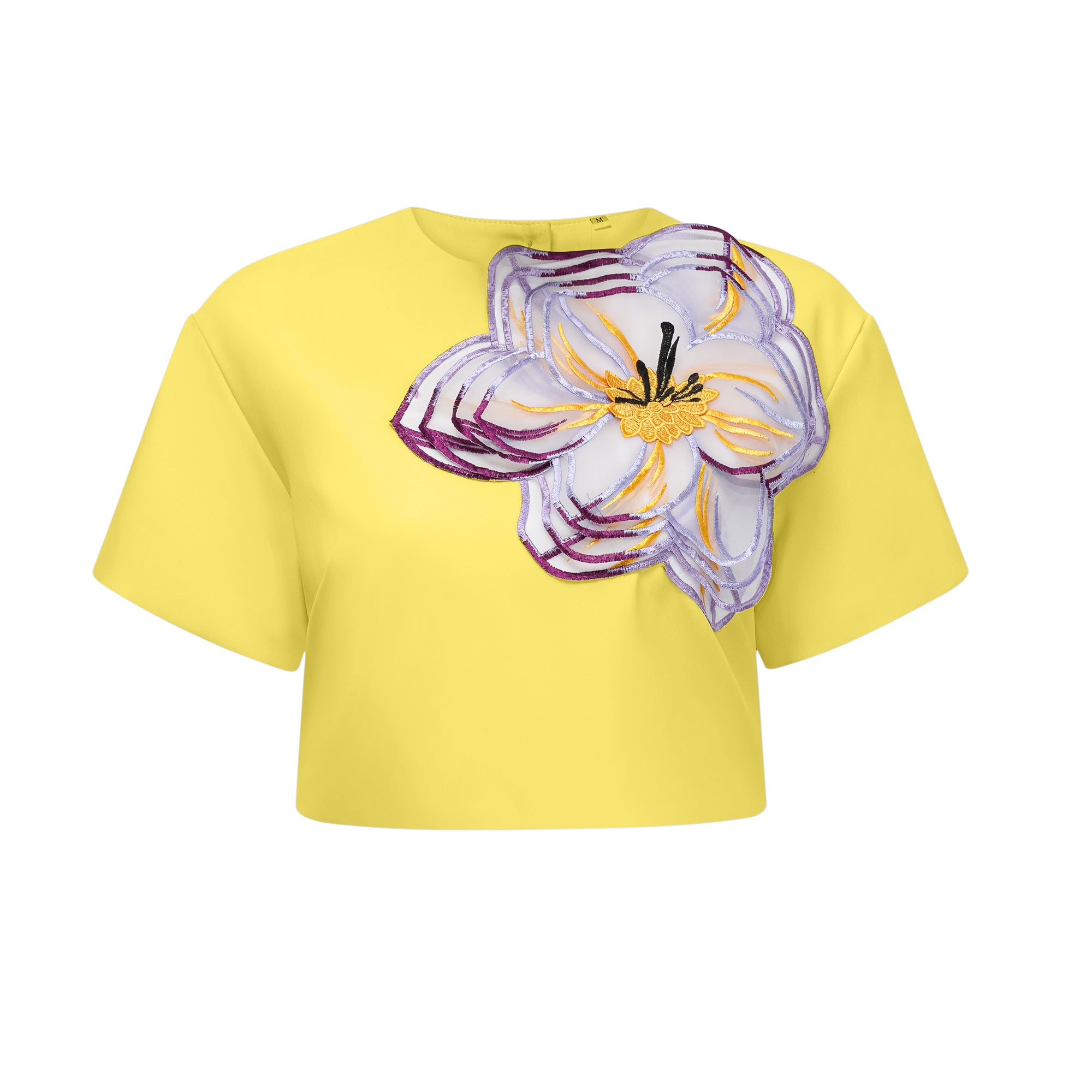 Irène Yellow Sequin Floral Embroidered Matching Set (Final Sale-US Only)