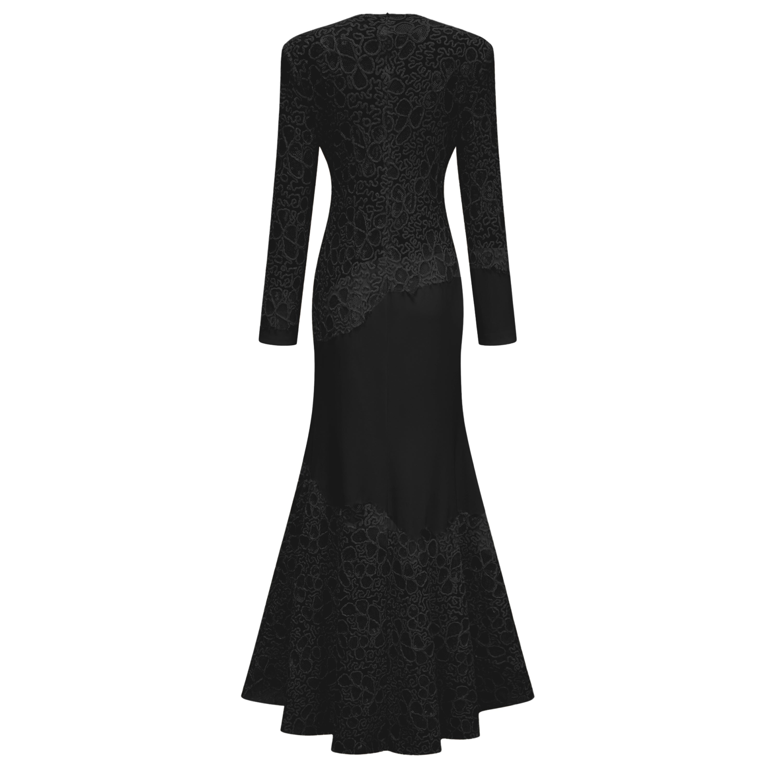Mathilde Black Embroidered Maxi Dress (Final Sale)