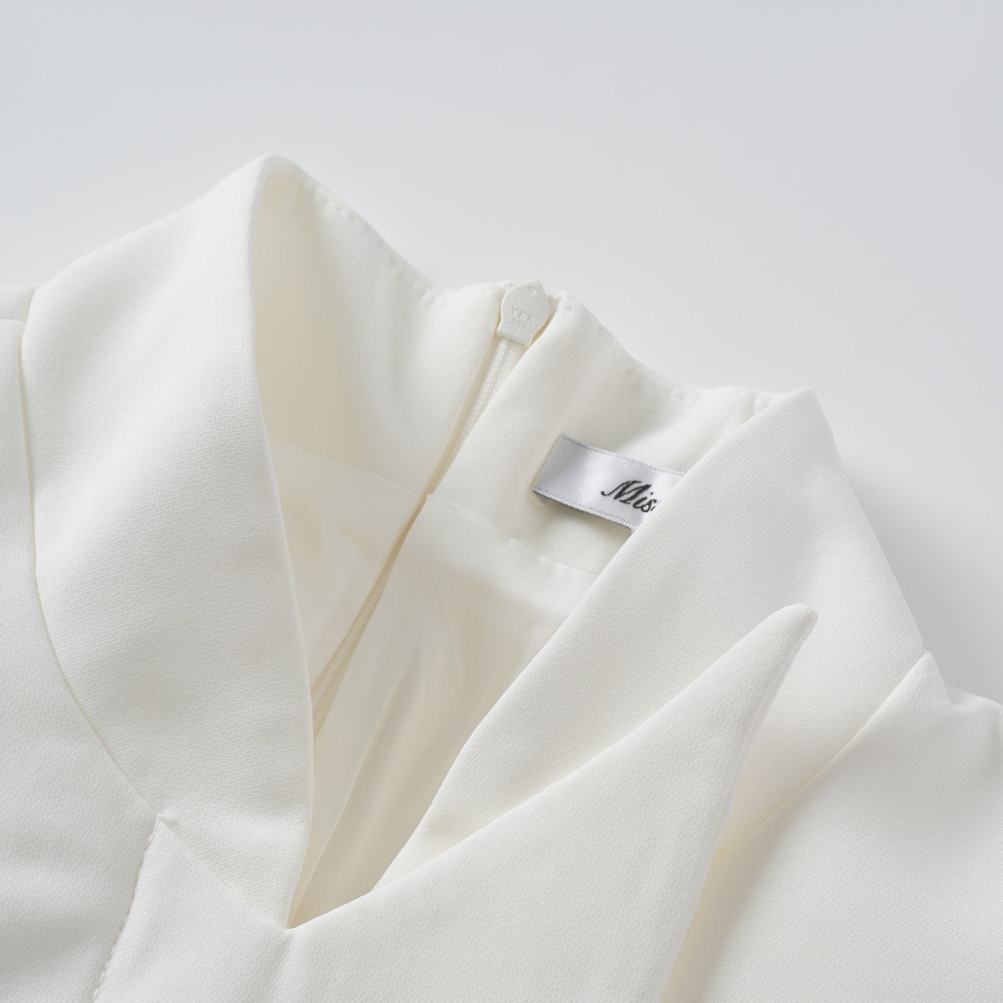 Adriana White Barrel Design Jacket & Skirt Set (Final Sale-US Only)