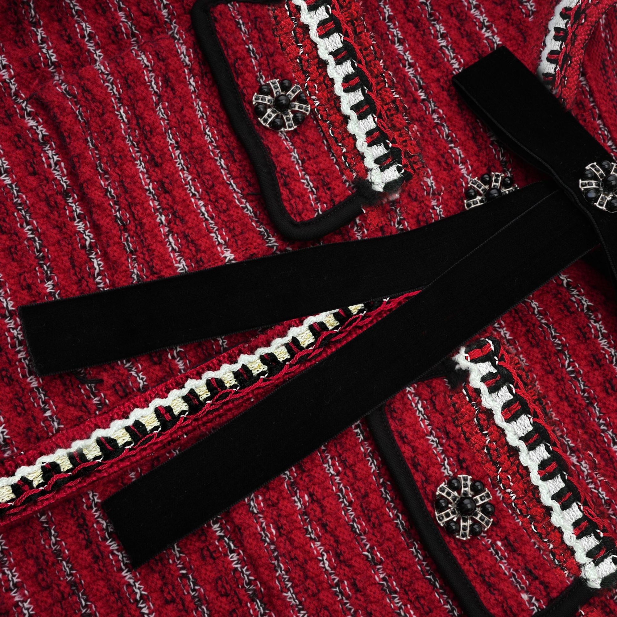 Faustine bow-detailed knit mini dress (Final Sale)