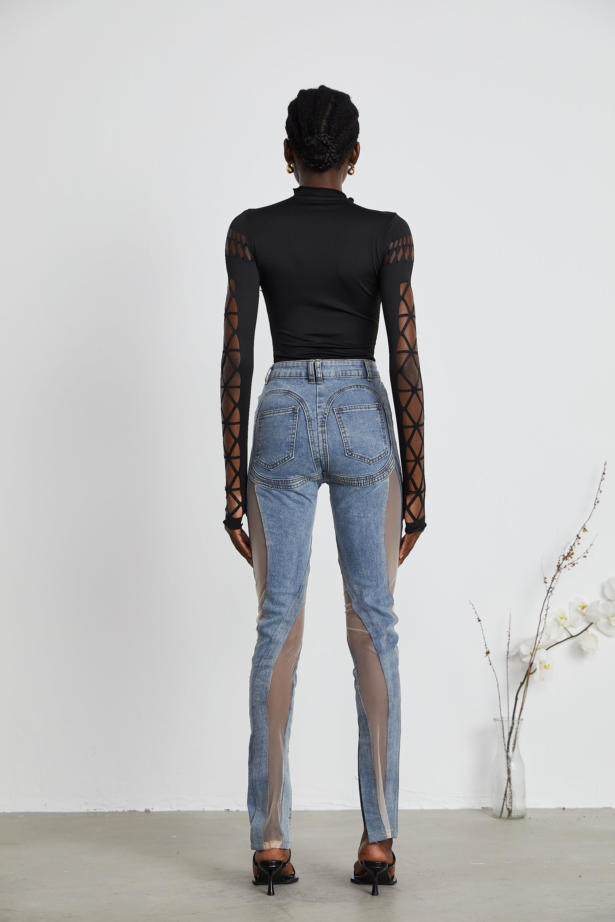 Capriana Long-Sleeve Cutout Bodysuit
