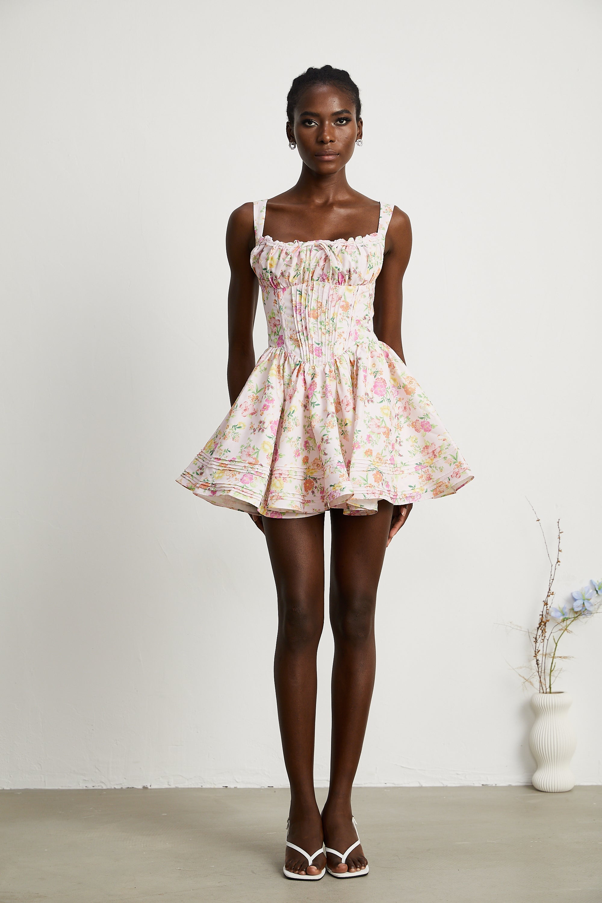 Kara floral-print cotton mini dress (Final Sale-US Only)