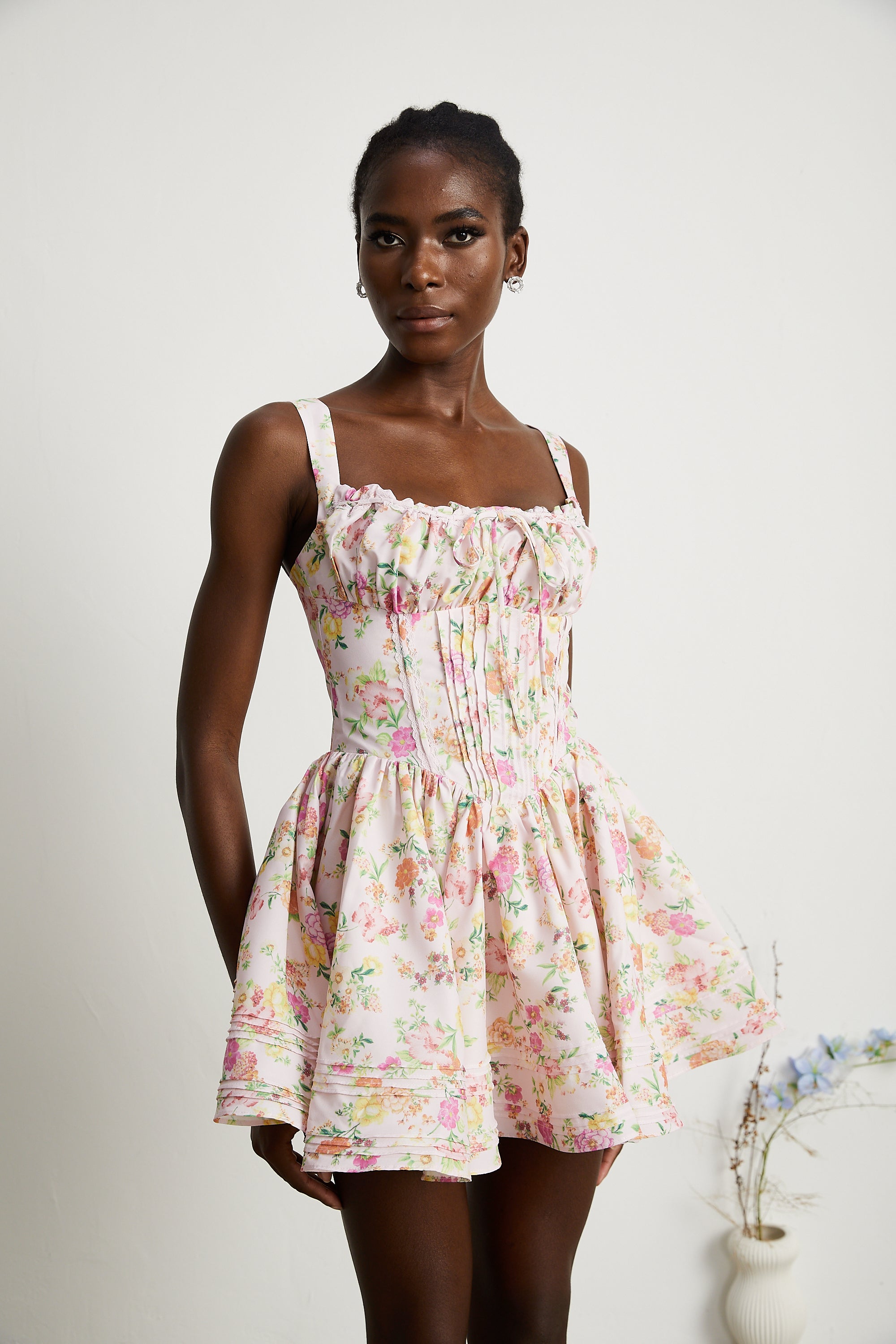 Kara floral-print cotton mini dress (Final Sale-US Only)