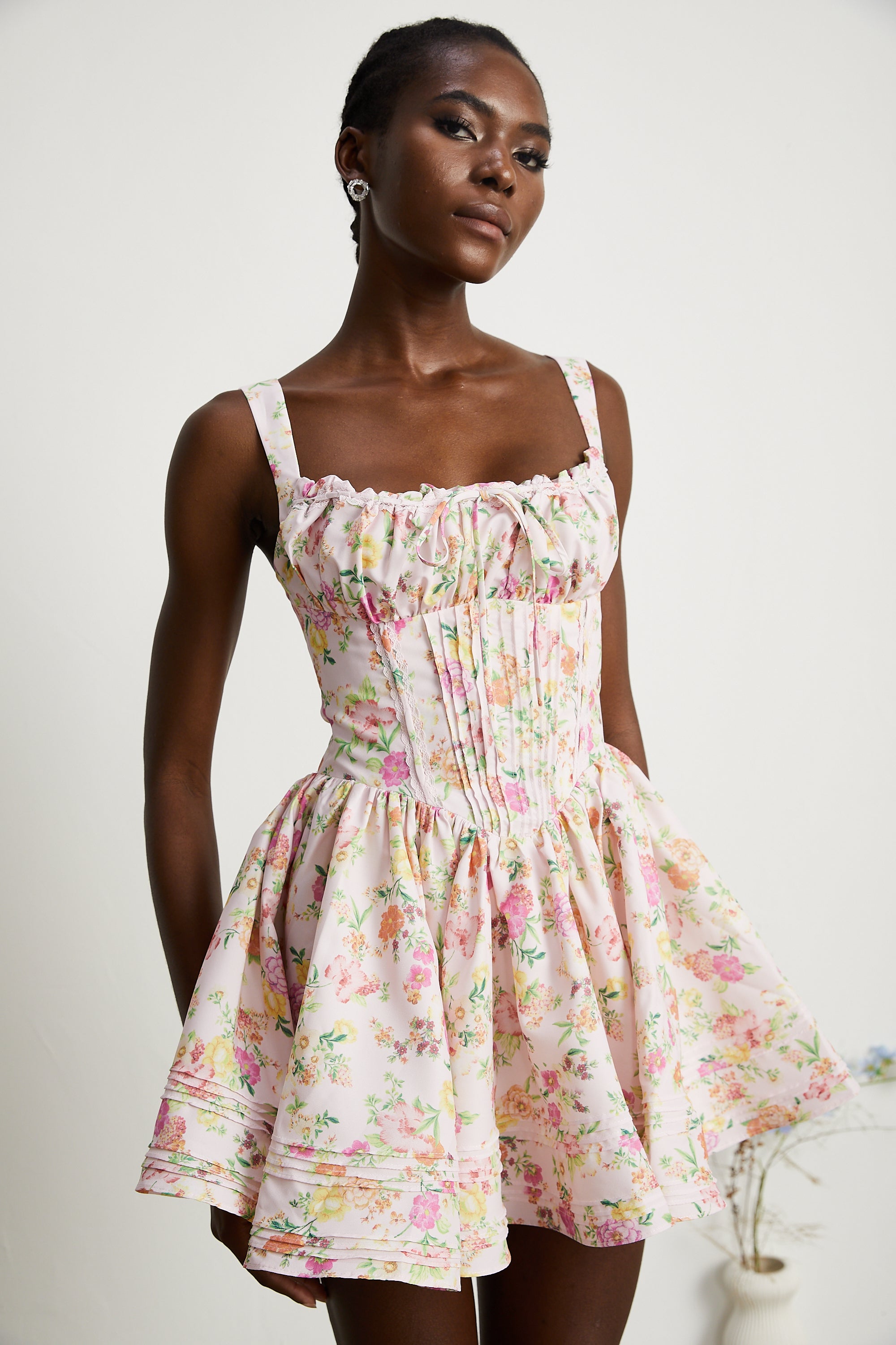 Kara floral-print cotton mini dress (Final Sale-US Only)