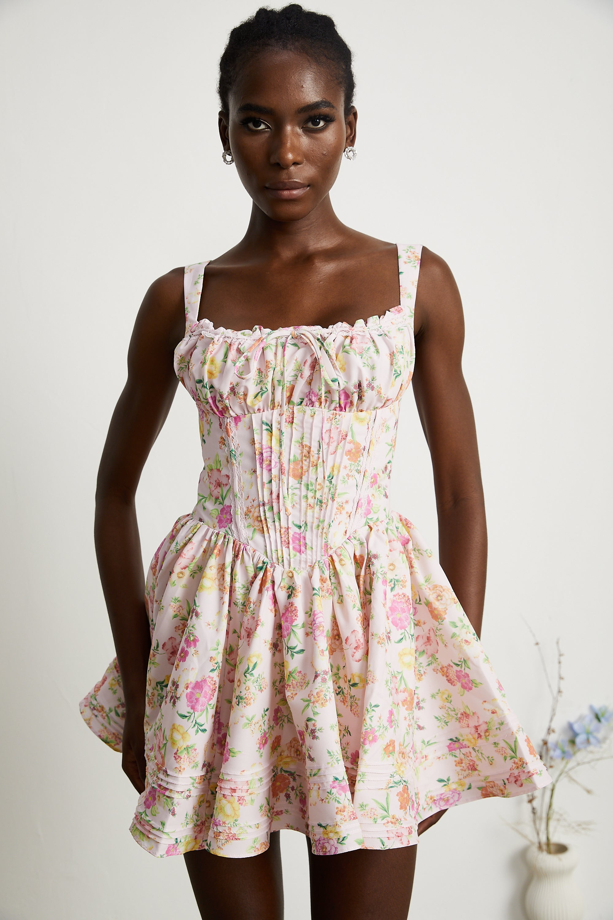 Kara floral-print cotton mini dress (Final Sale-US Only)