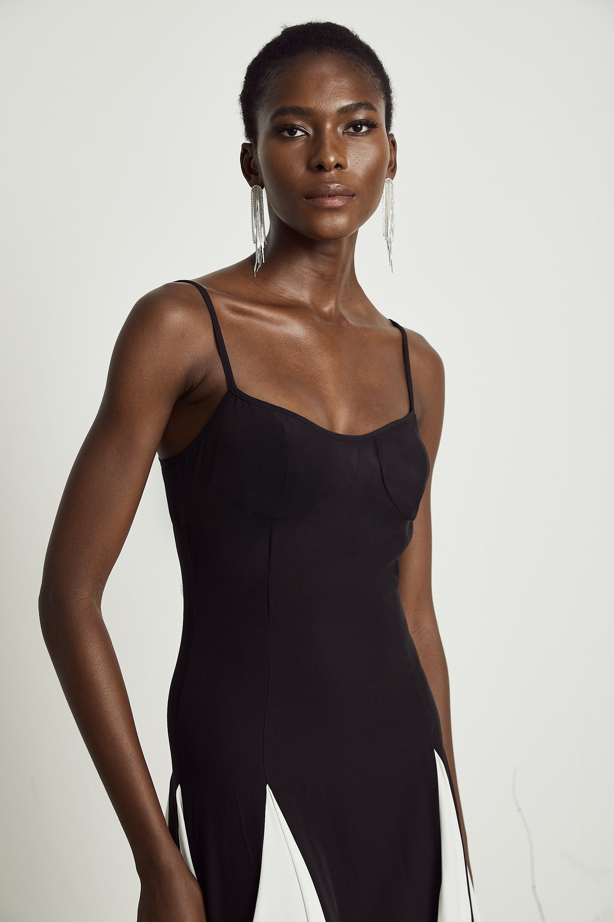 Sofie Two Tone Pleated Maxi Dress (Final Sale-US Only)