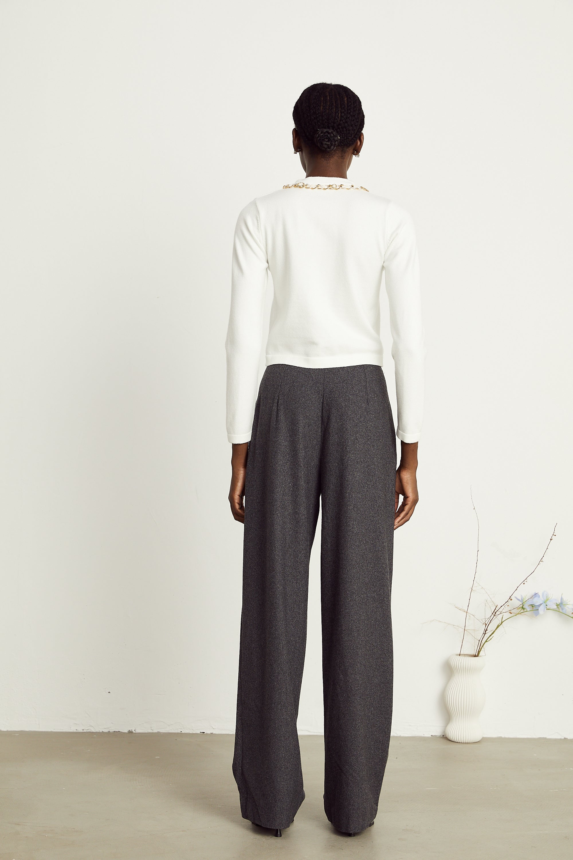 Karine chain-link knitted cardigan (Final Sale-US Only)