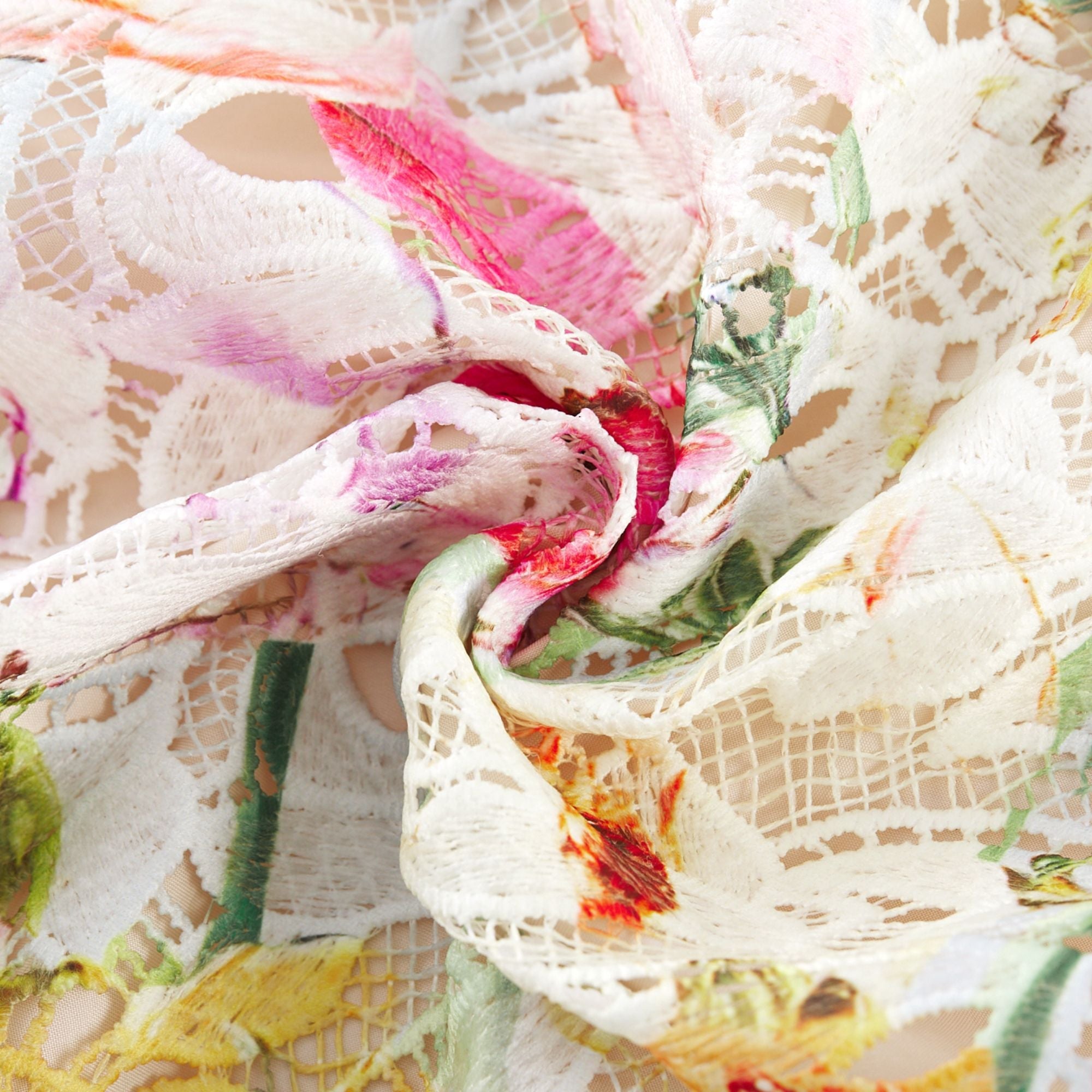 Enora Lace Floral Embroidered Midi Dress (Final Sale-US Only)