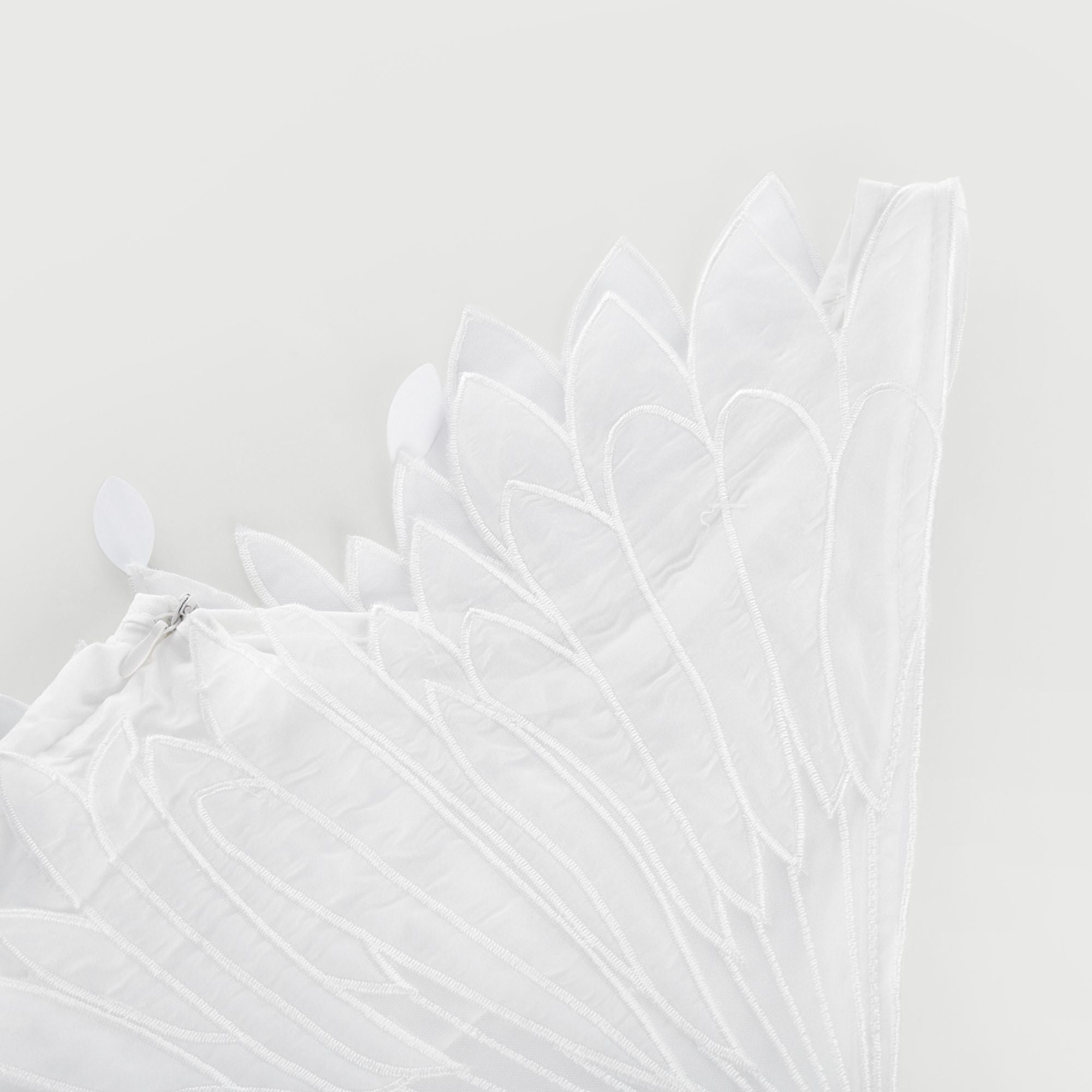 Françoise feather-embellished pleated mini dress (Final Sale)
