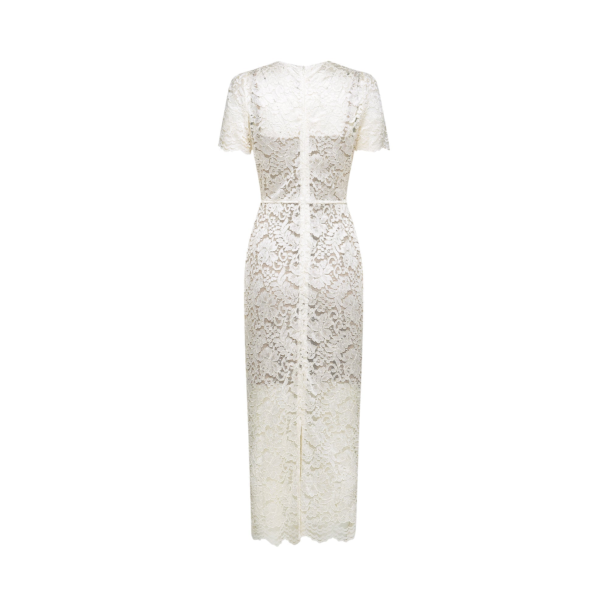 Kalena embellished lace midi dress