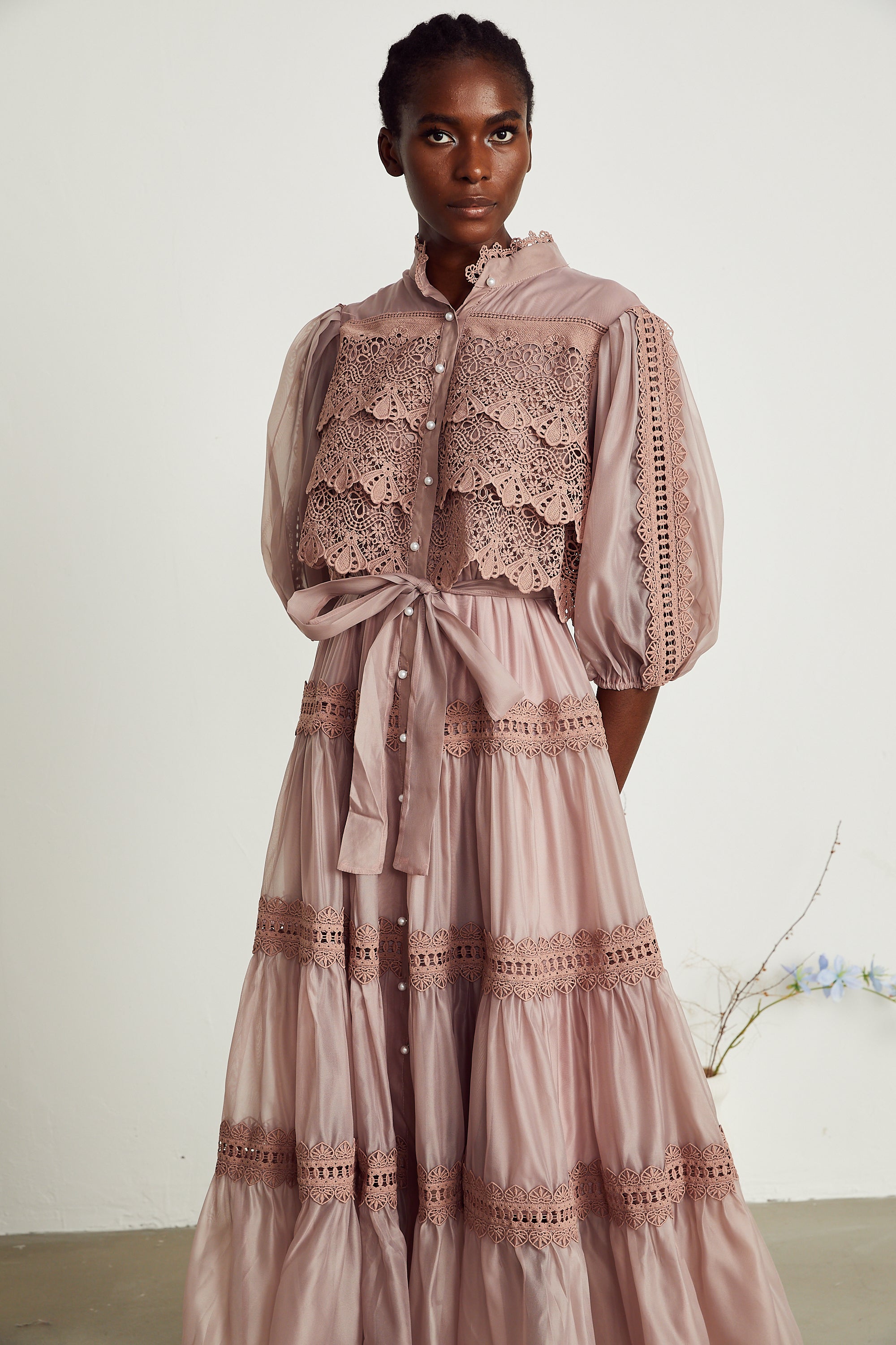 Tiered Midi Dress