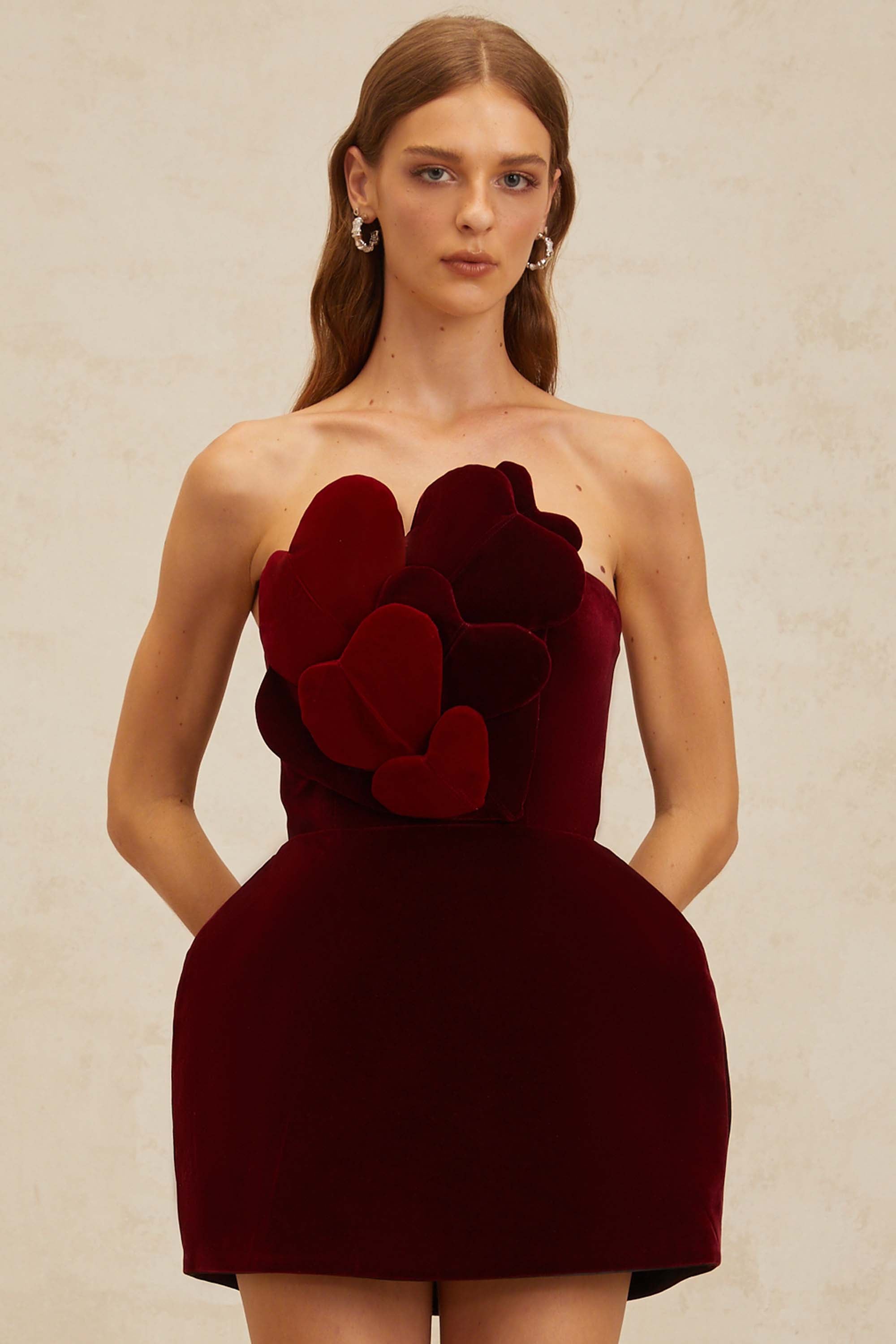 Red Velvet Mini Dress