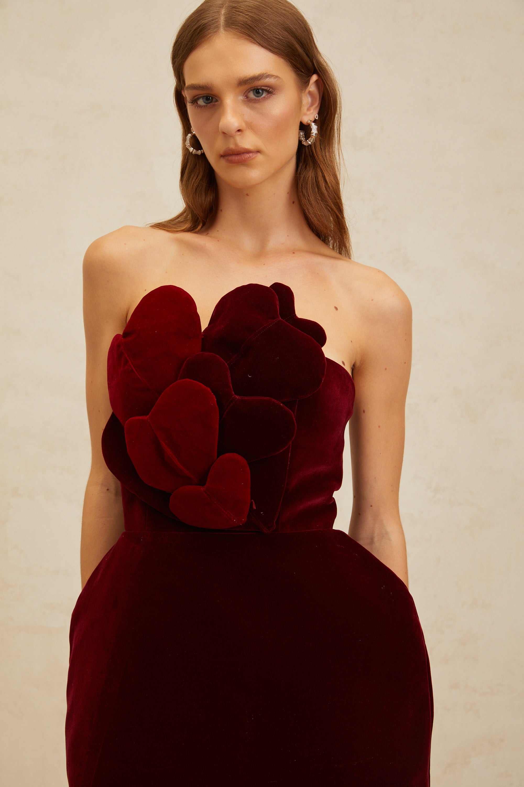 Red Velvet Mini Dress