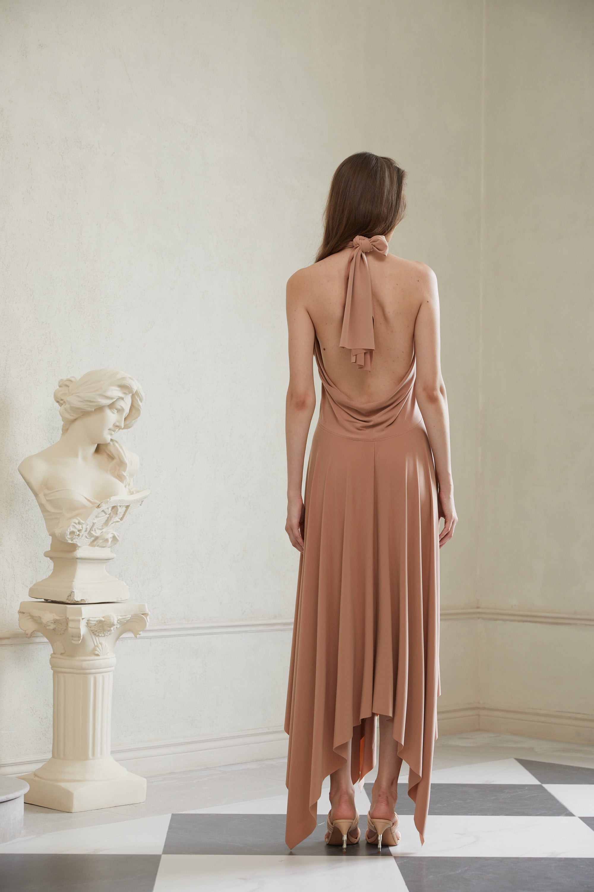 Infini Khaki Convertible Midi Dress (Final Sale-US Only)