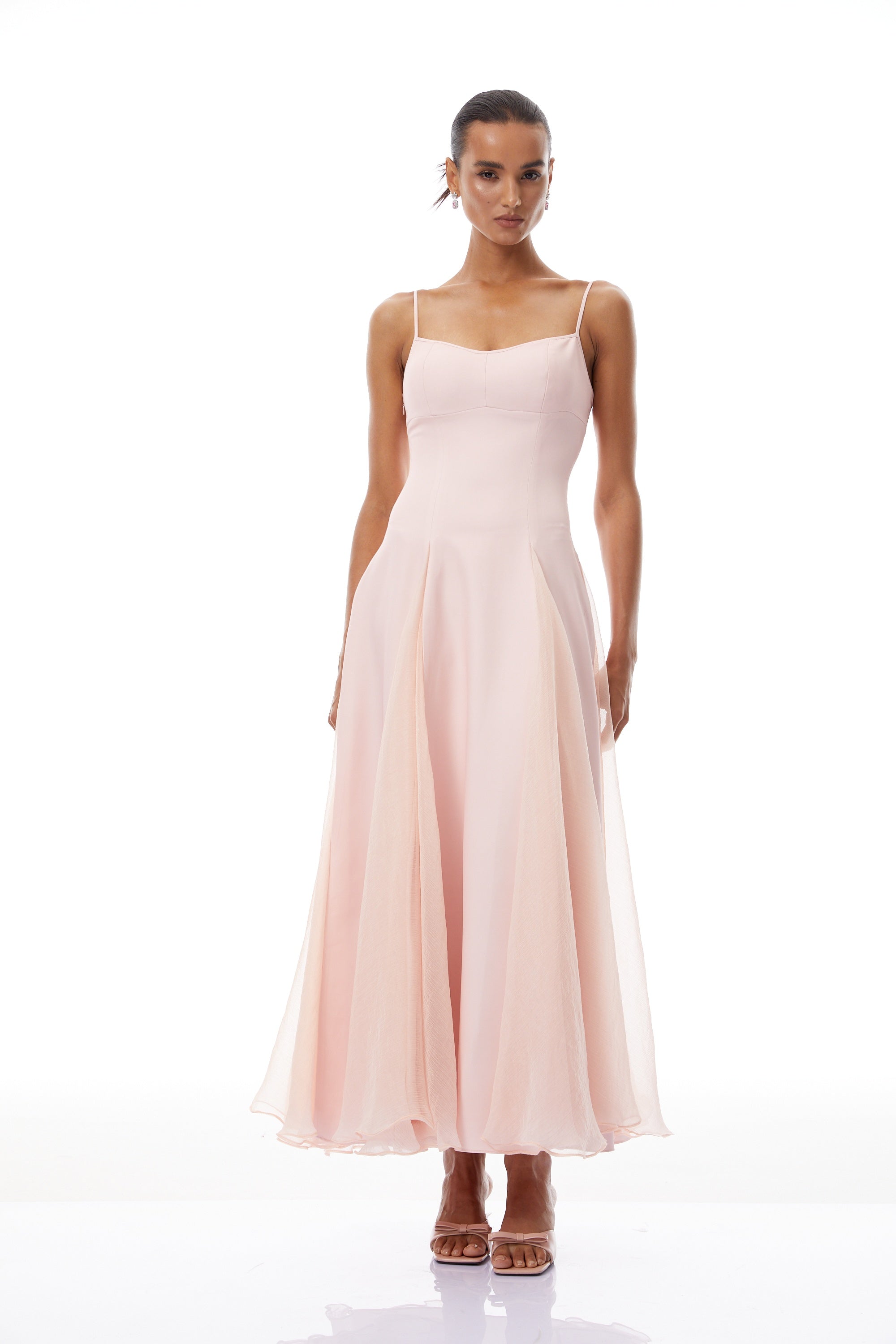 Sofie Pink Pleated Maxi Dress (Final Sale-US Only)