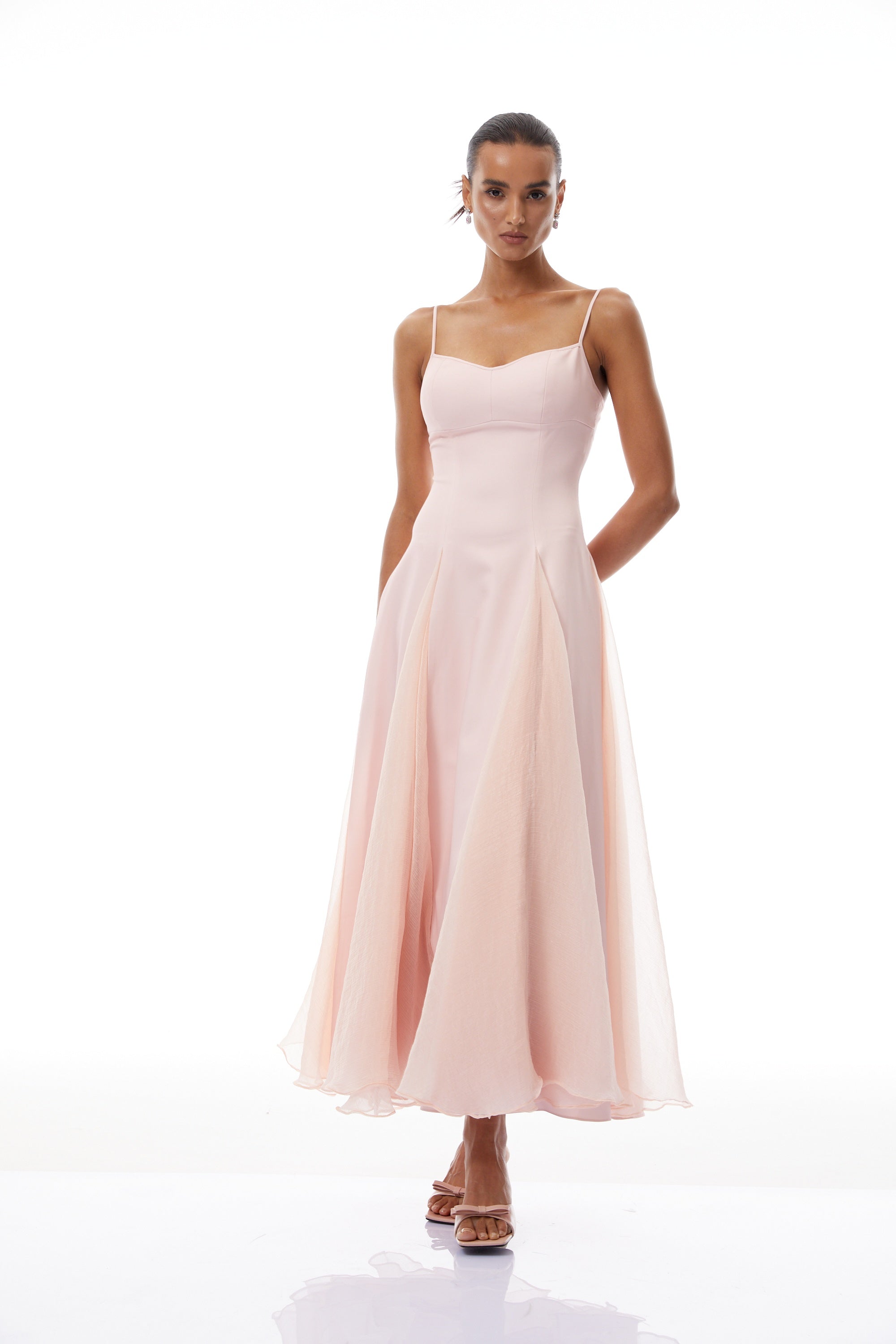 Sofie Pink Pleated Maxi Dress (Final Sale-US Only)
