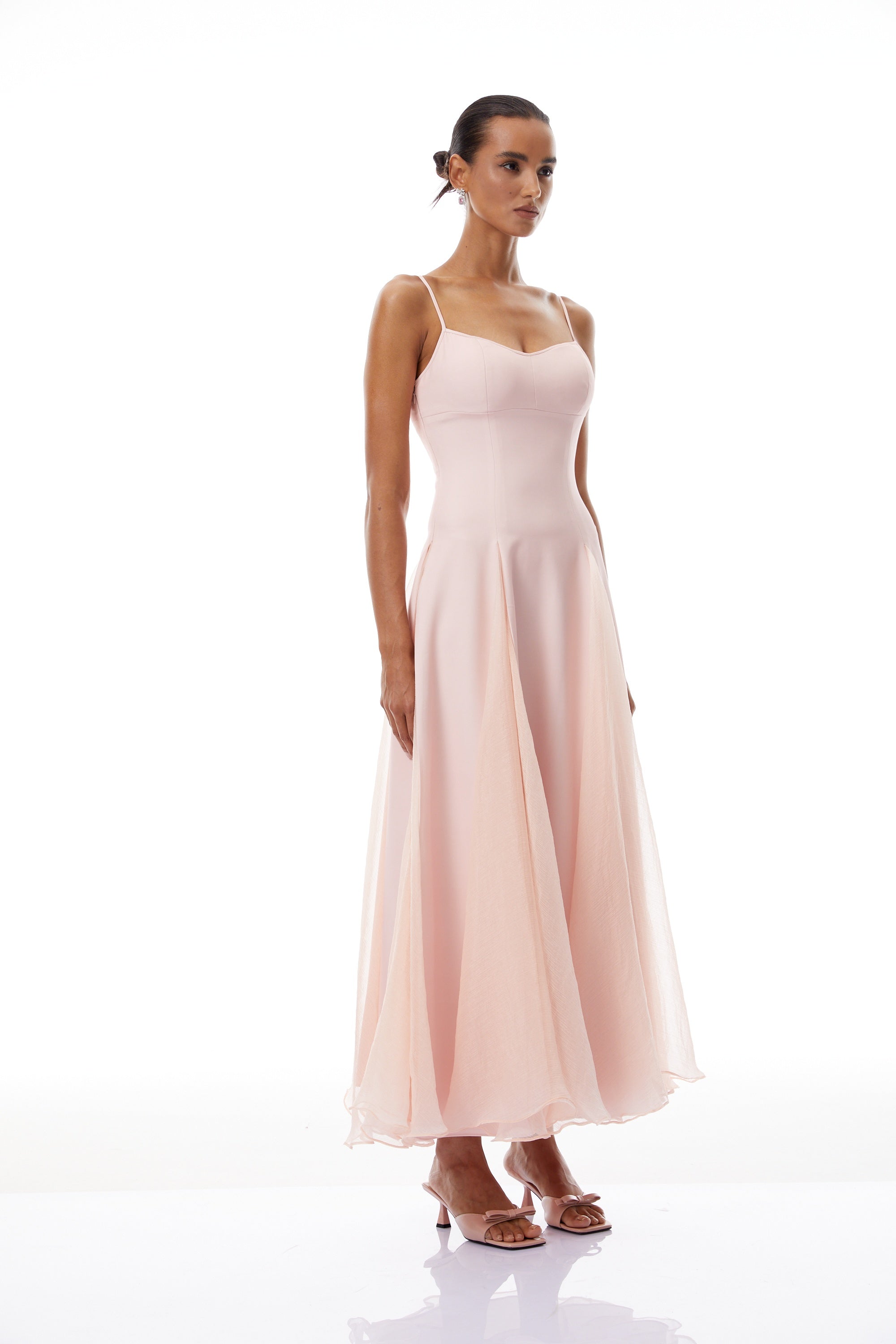 Sofie Pink Pleated Maxi Dress (Final Sale-US Only)
