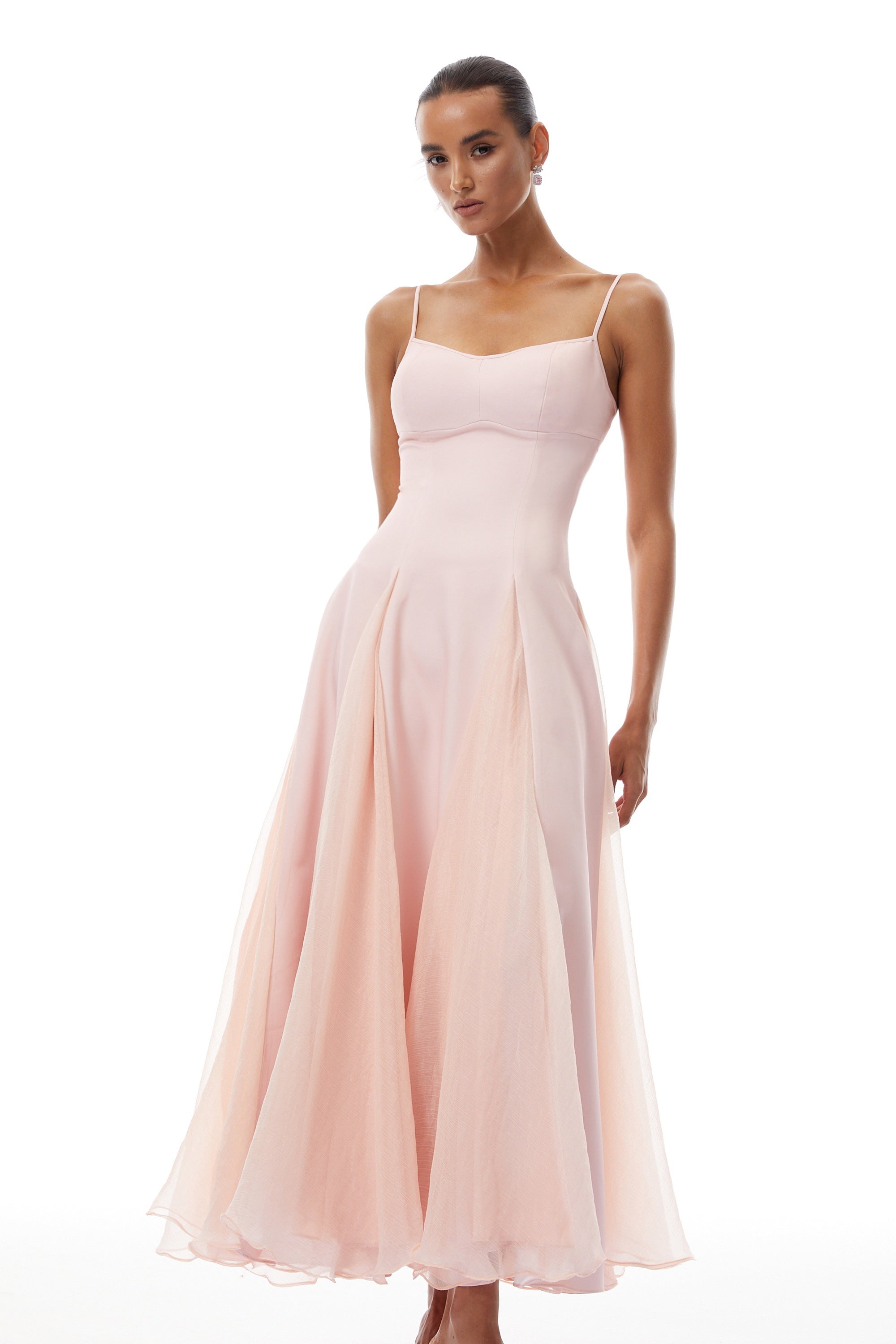Sofie Pink Pleated Maxi Dress (Final Sale-US Only)