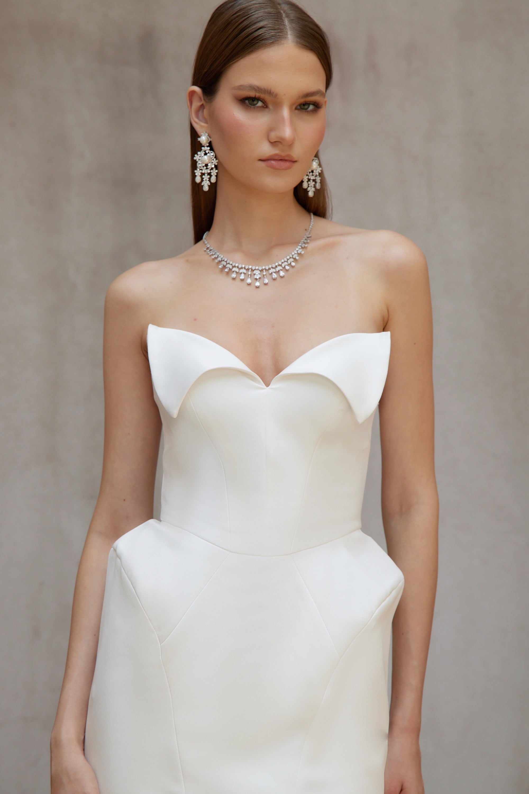 Alba White Barrel Waist Corset Mini Dress (Final Sale)
