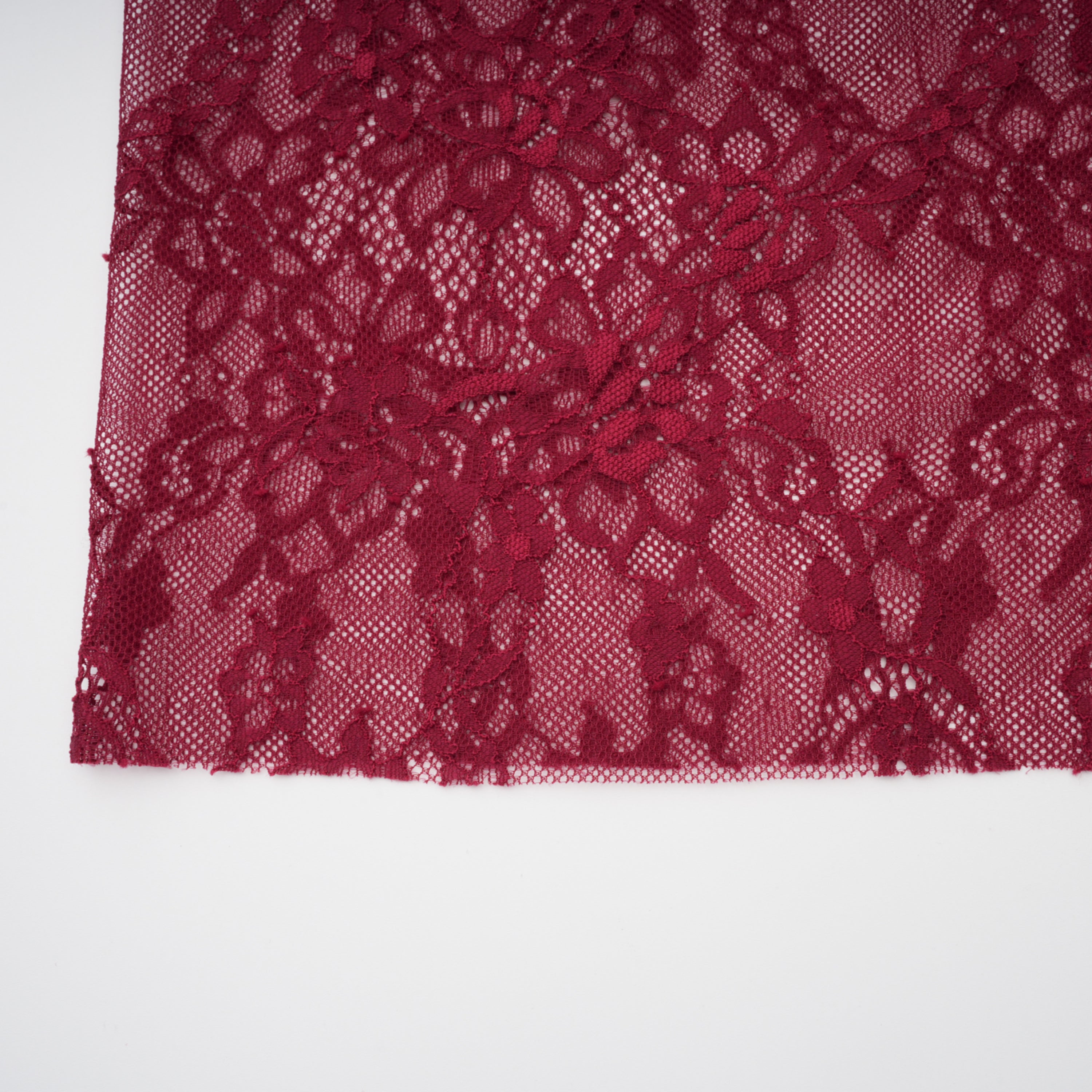 Stefania Ruby Red Floral Lace Maxi Gown (Final Sale-US Only)
