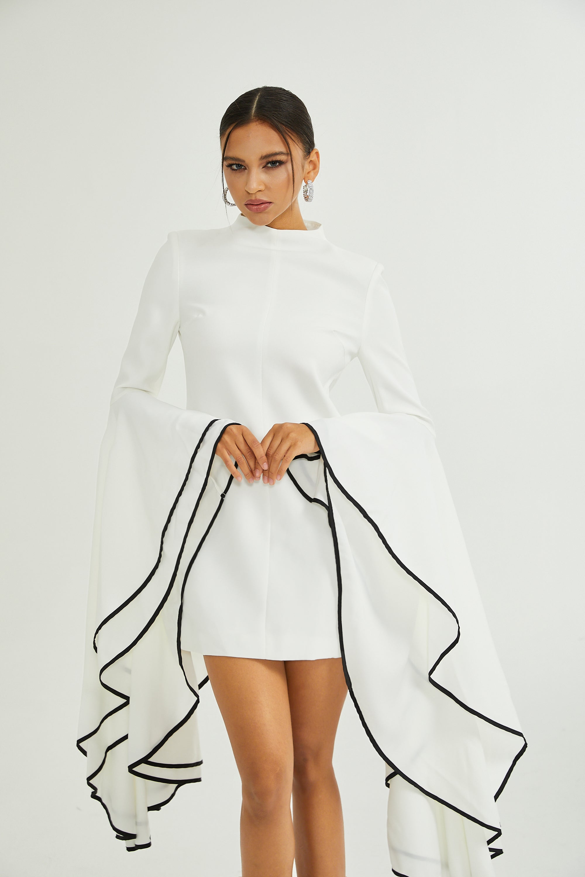 Madeleine ruffle-sleeve dress (Final Sale)