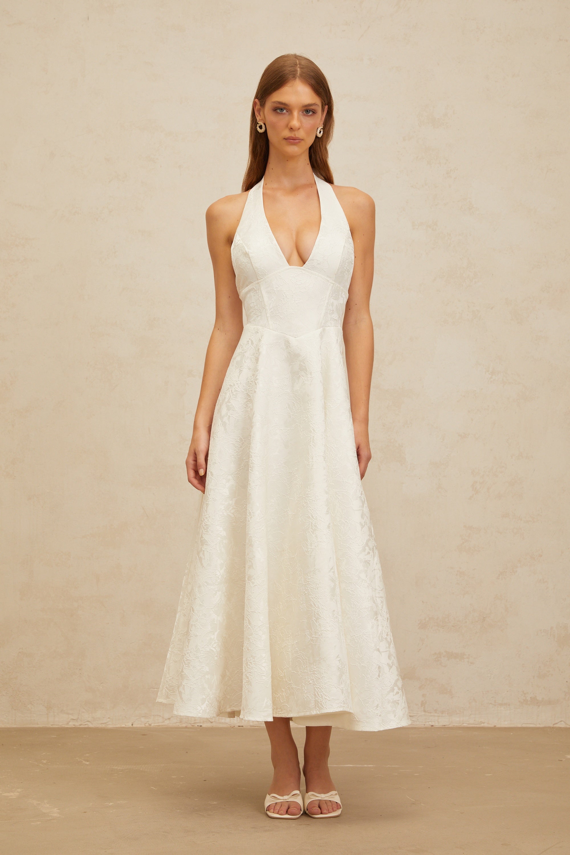 Robe mi-longue de soirée « Glamorous » de Céline White (Vente définitive – États-Unis uniquement)