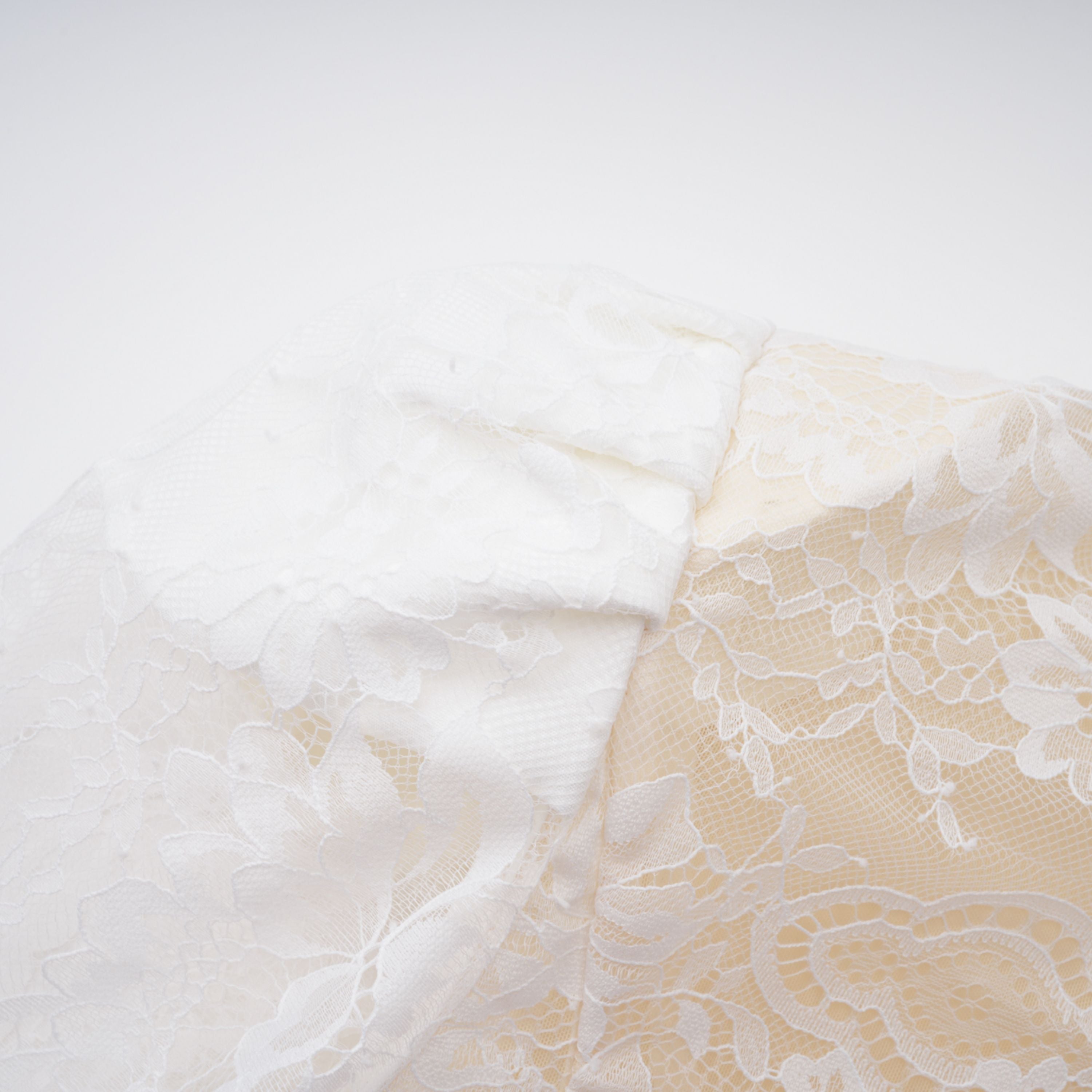 Adèle White Puff Floral Blouse & Mermaid Skirt Set (Final Sale-US Only)