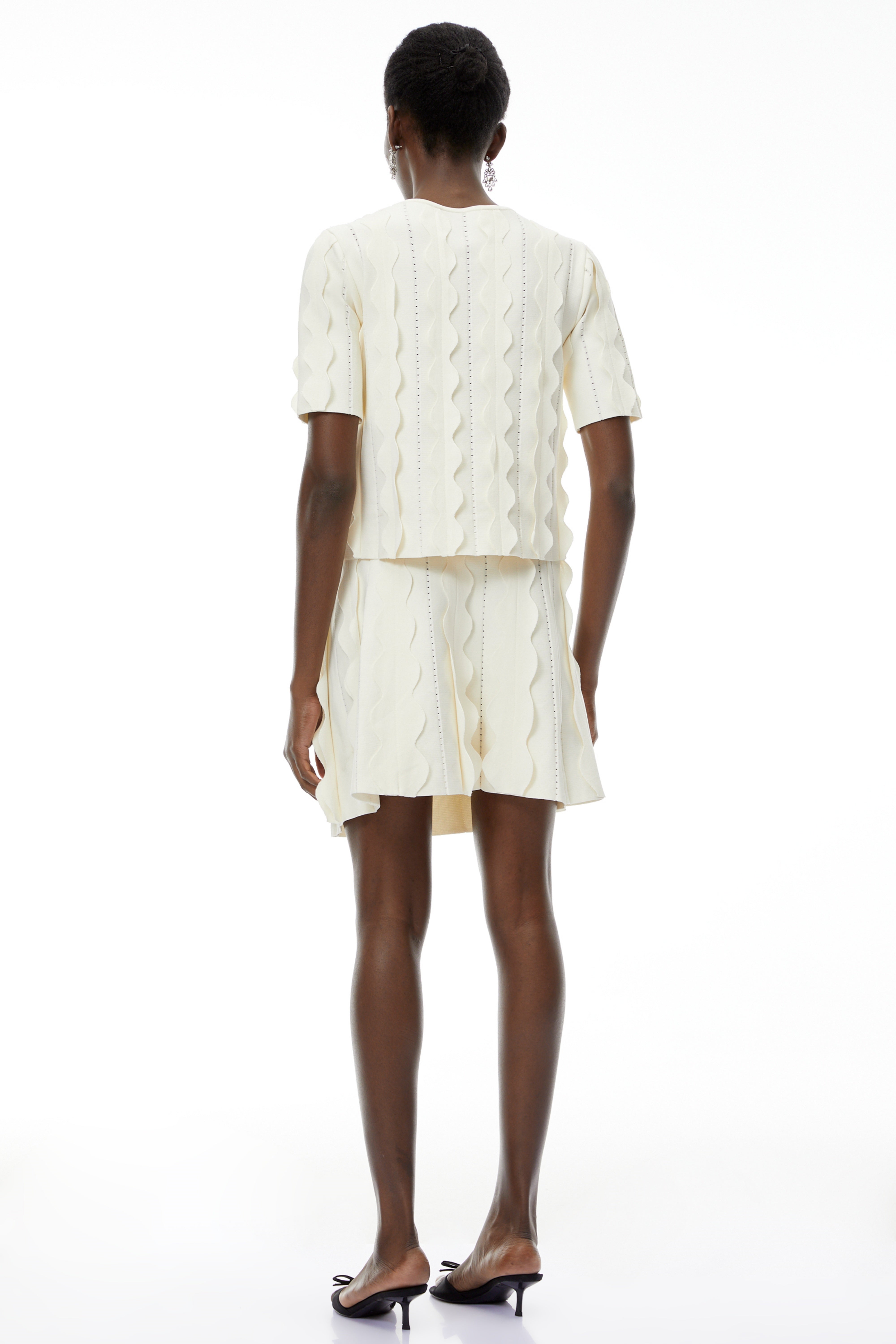 Ásdís White Beaded Blouse & Skirt Set (Final Sale-US Only)