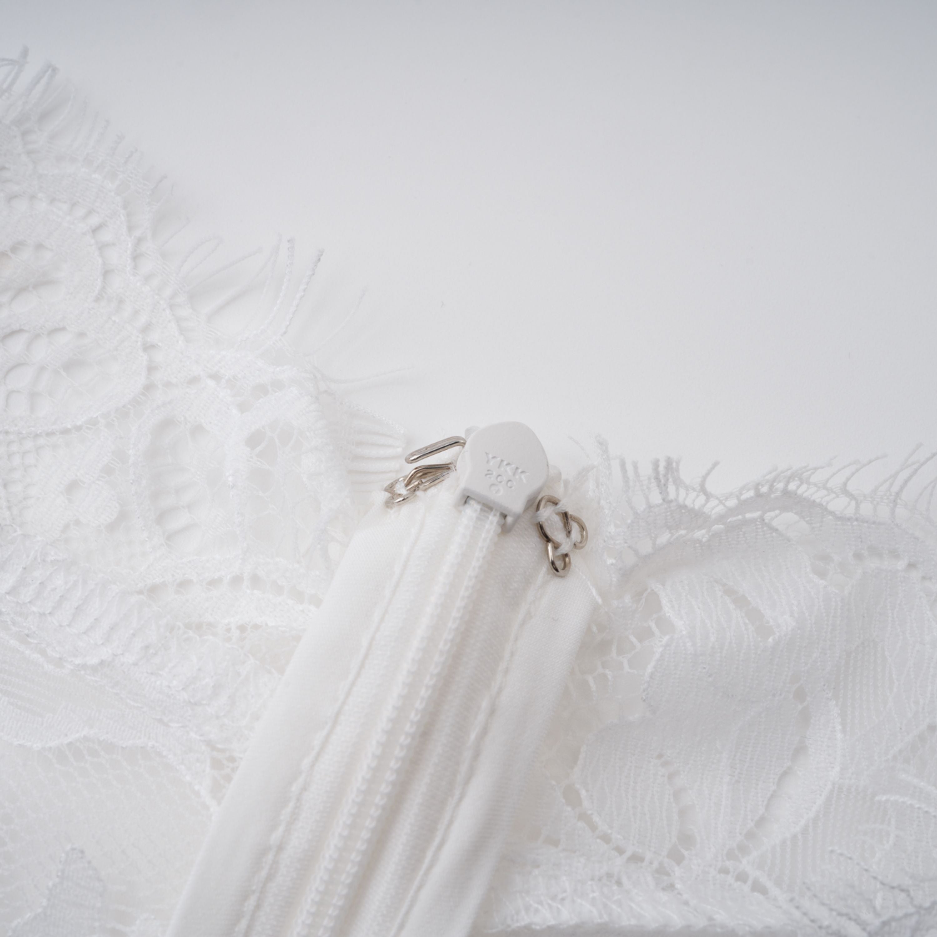 Bethany White Asymmetrical Lace Maxi Dress (Final Sale-US Only)