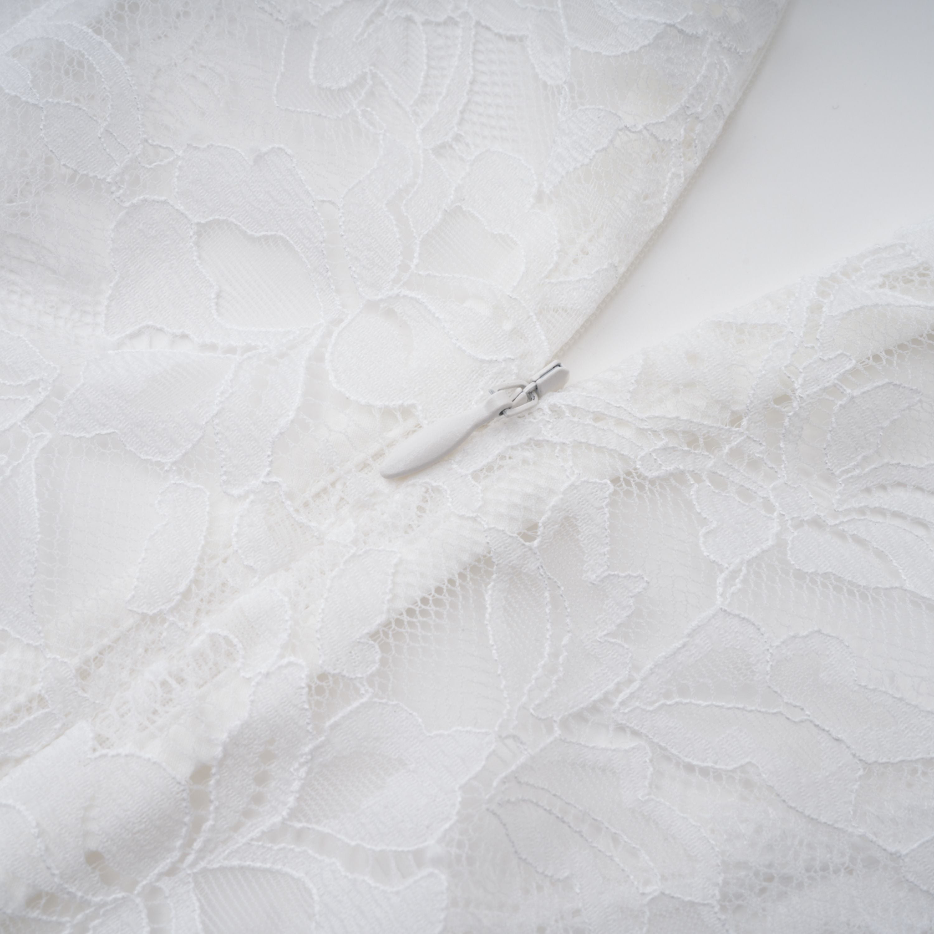 Bethany White Asymmetrical Lace Maxi Dress (Final Sale-US Only)