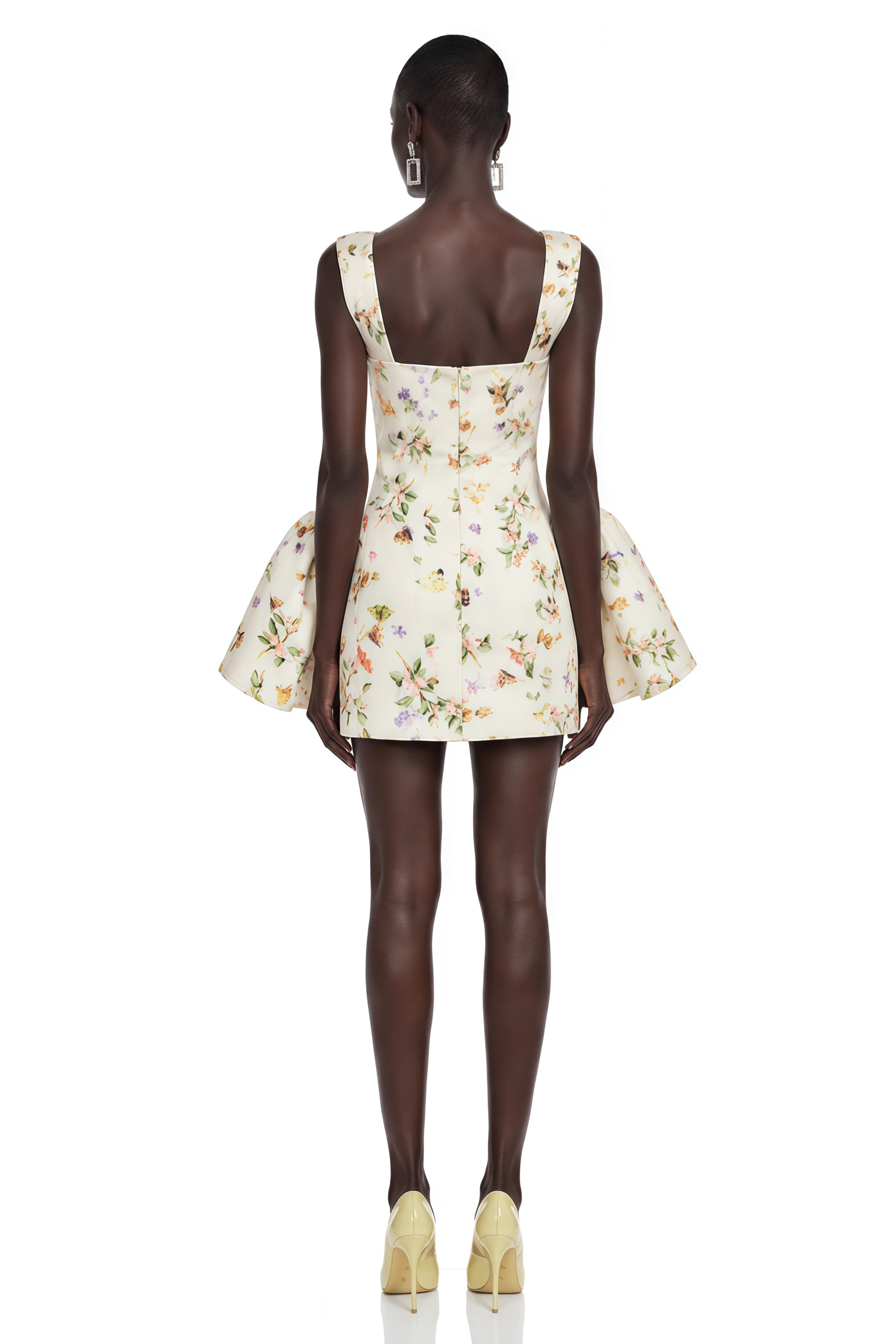 Mini-robe corset à imprimé floral Brielle White