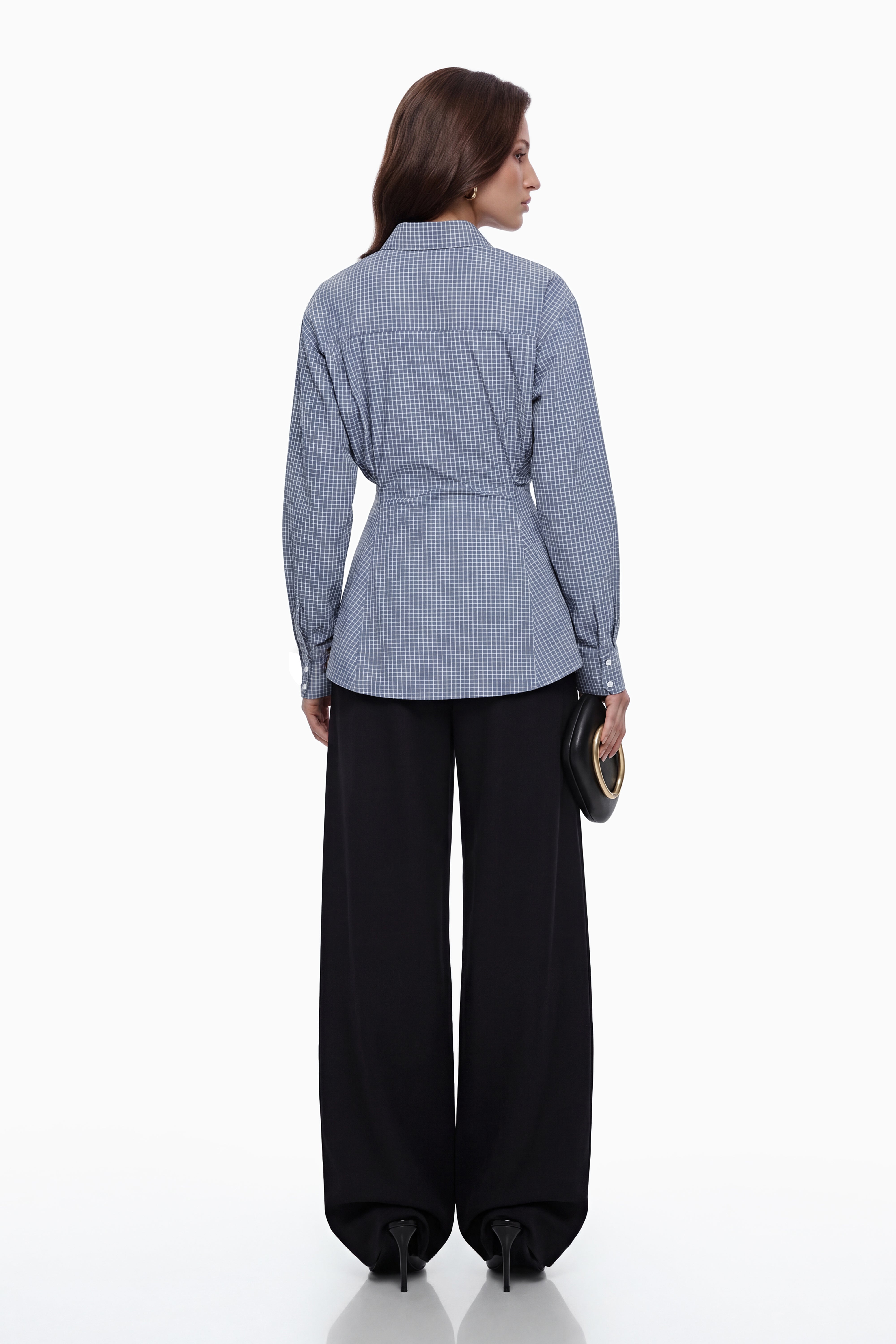 Chemise à boutons Brooke Blue (Vente définitive)