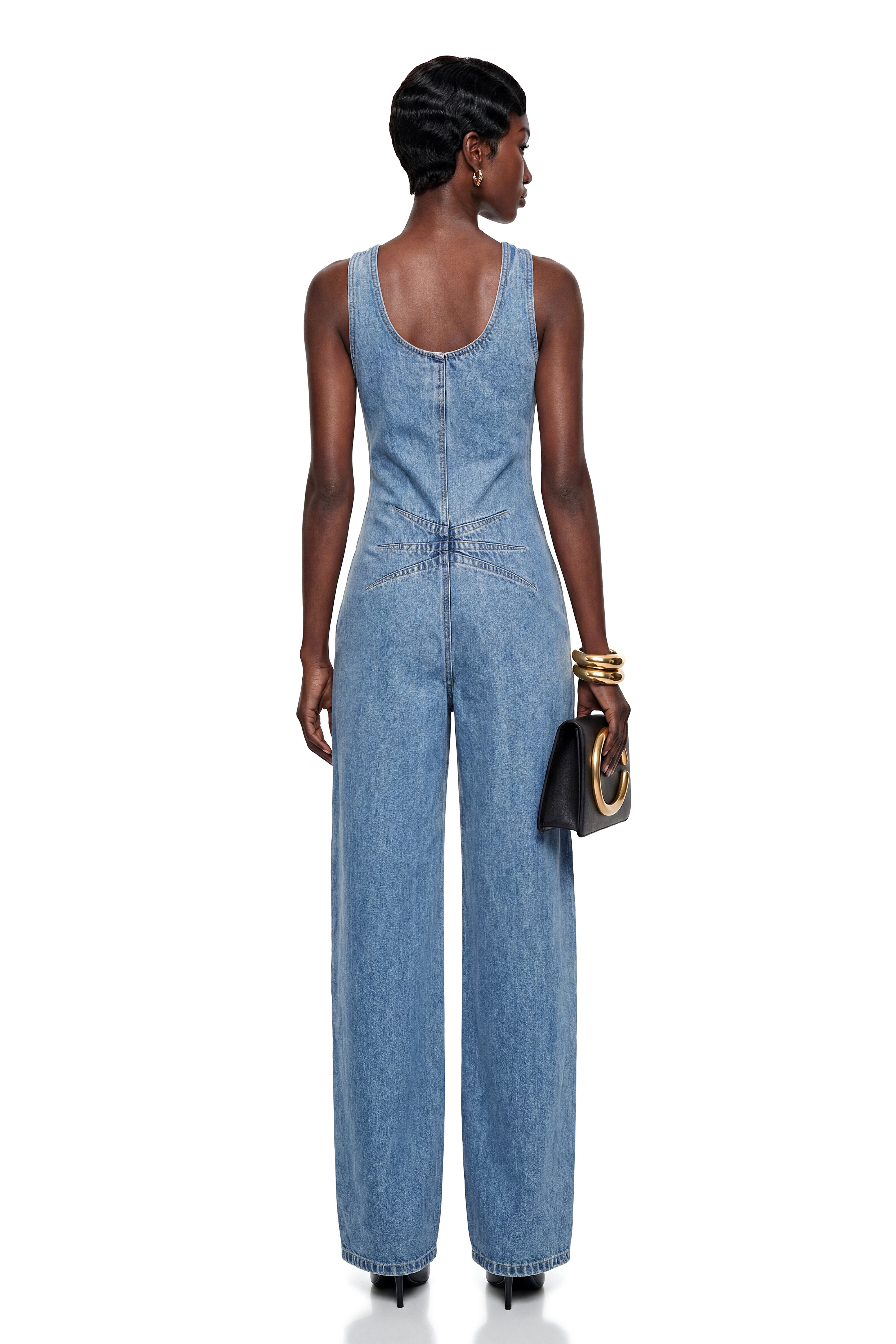 Chakame Blue Denim Overalls (Final Sale-US Only)