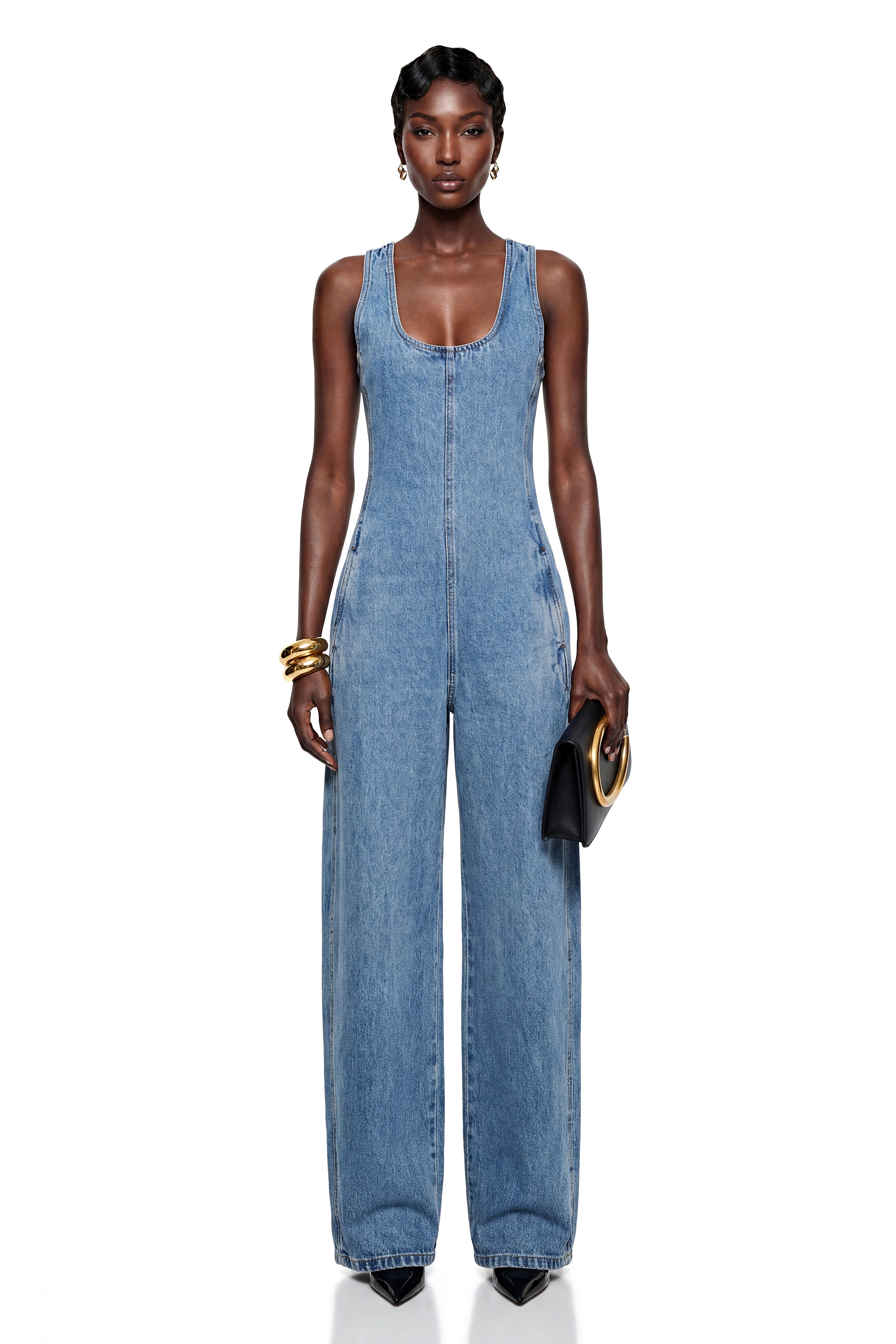 Chakame Blue Denim Overalls (Final Sale-US Only)