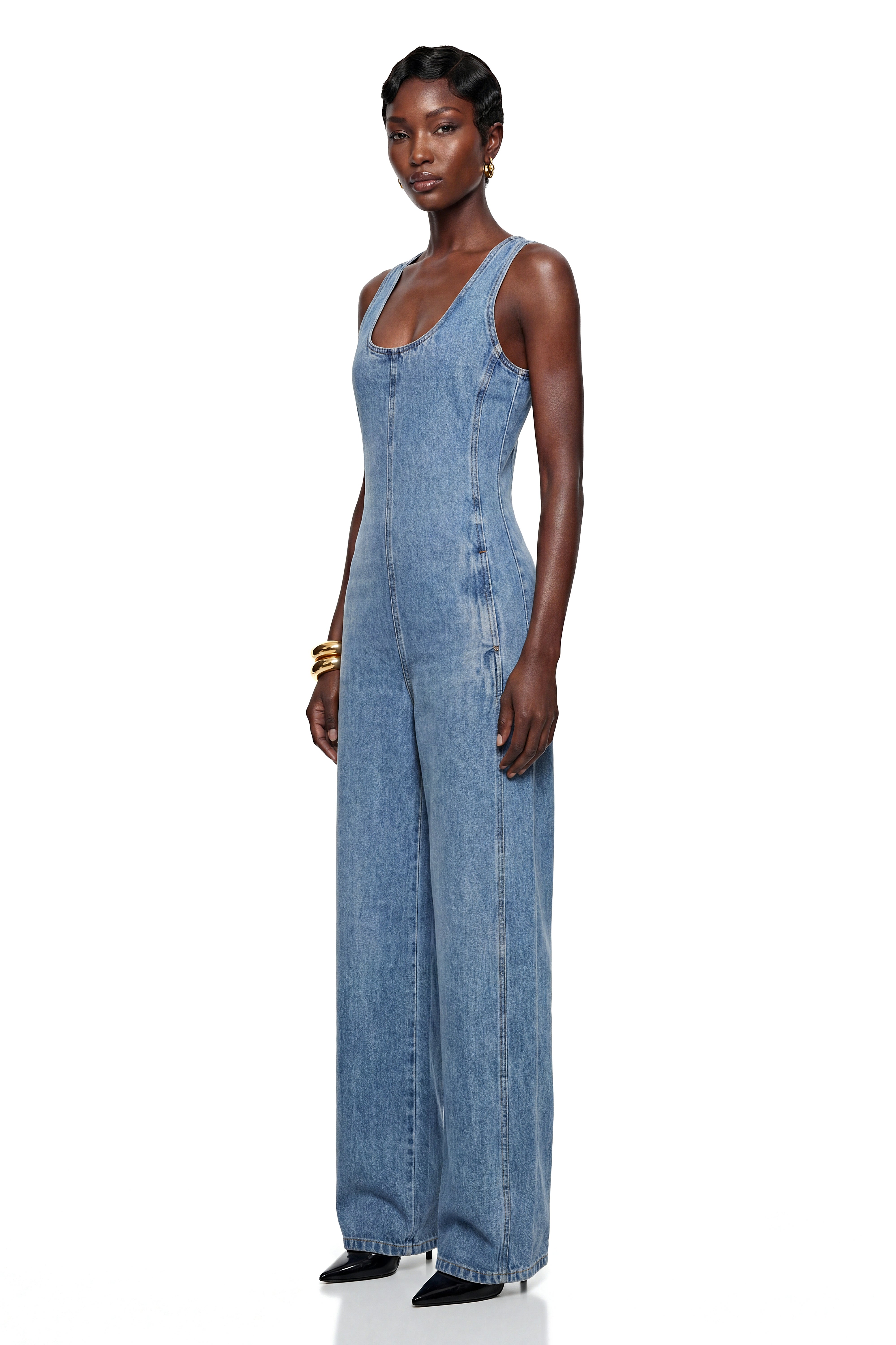 Chakame Blue Denim Overalls (Final Sale-US Only)