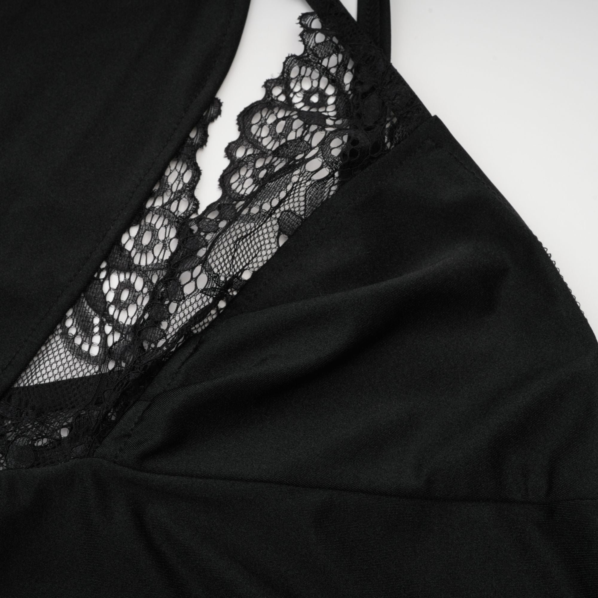 Juana lace-detail asymmetrical mini dress