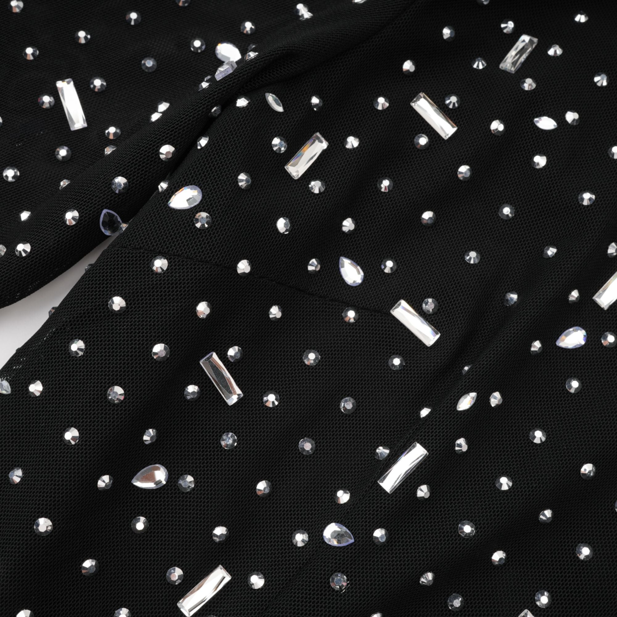 Léna black embellished semi-sheer maxi dress (Final Sale-US Only)