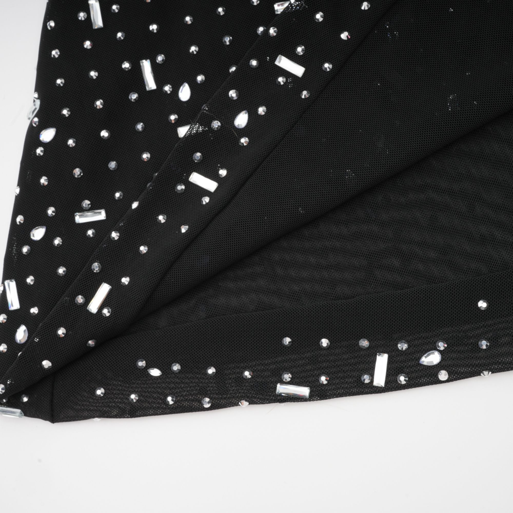 Léna black embellished semi-sheer maxi dress (Final Sale-US Only)