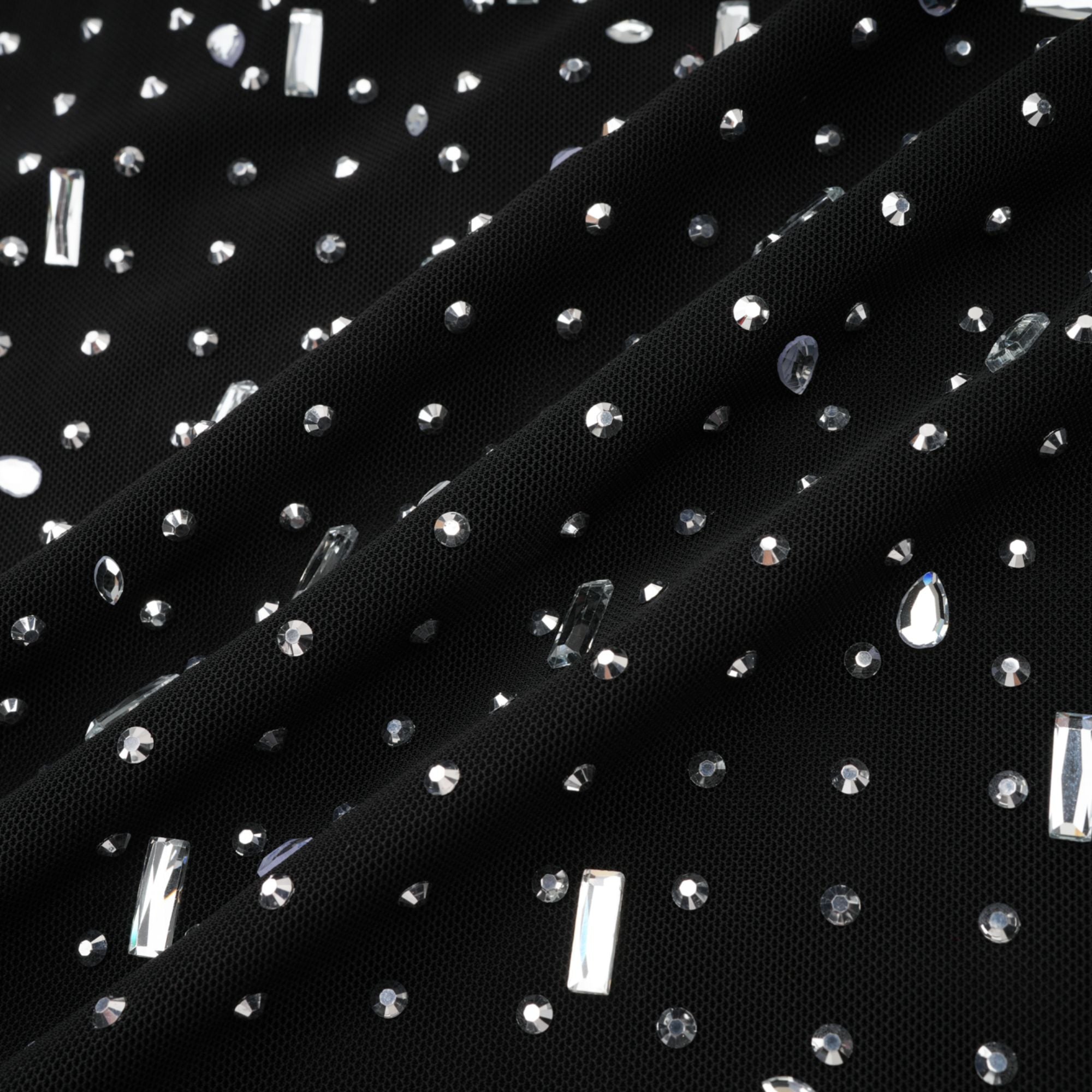 Léna black embellished semi-sheer maxi dress (Final Sale-US Only)