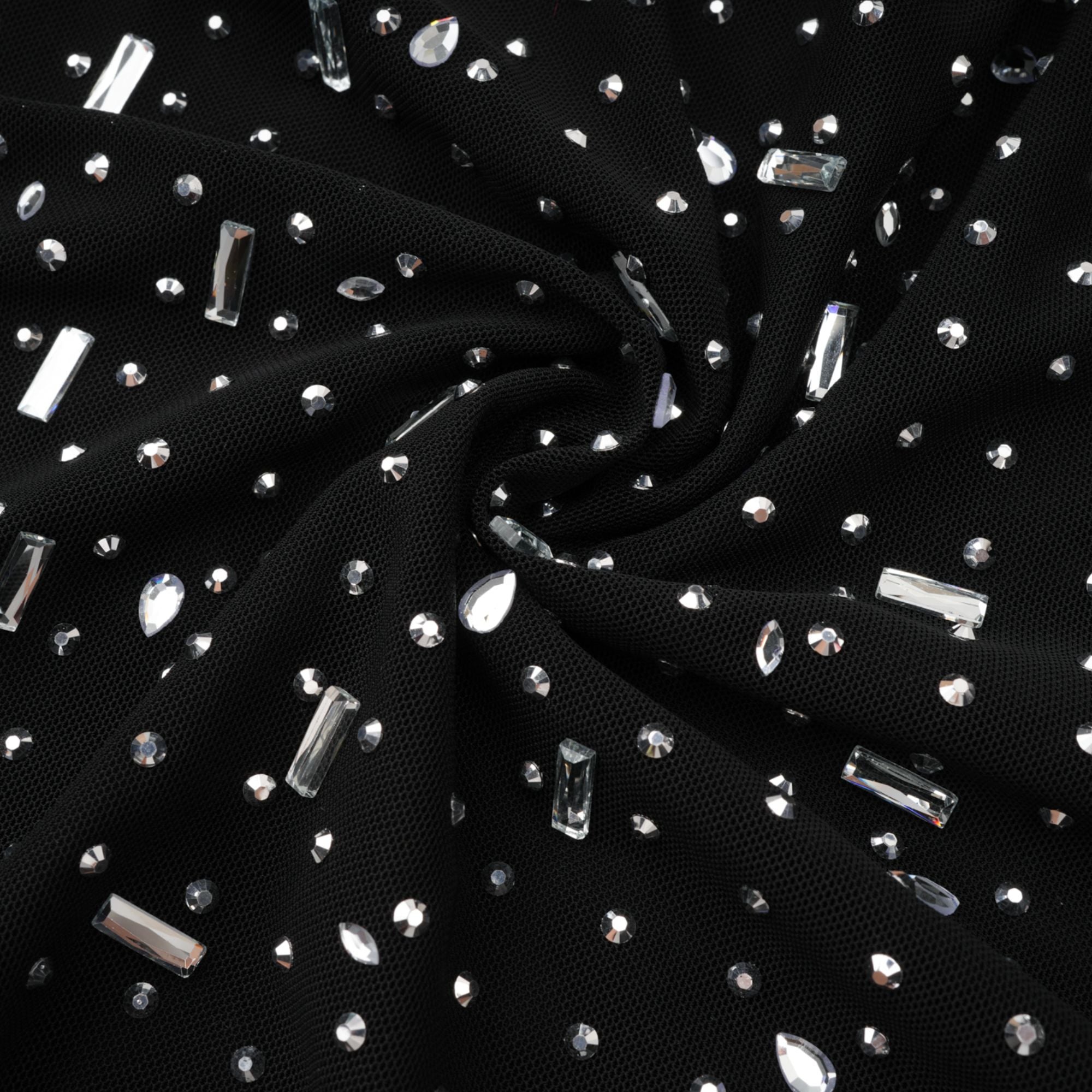 Léna black embellished semi-sheer maxi dress (Final Sale-US Only)