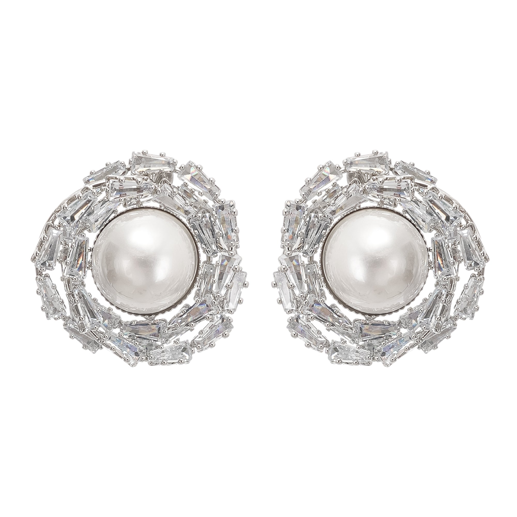 Emmelina crystal-embellished faux-pearl earrings (Final Sale-US Only)