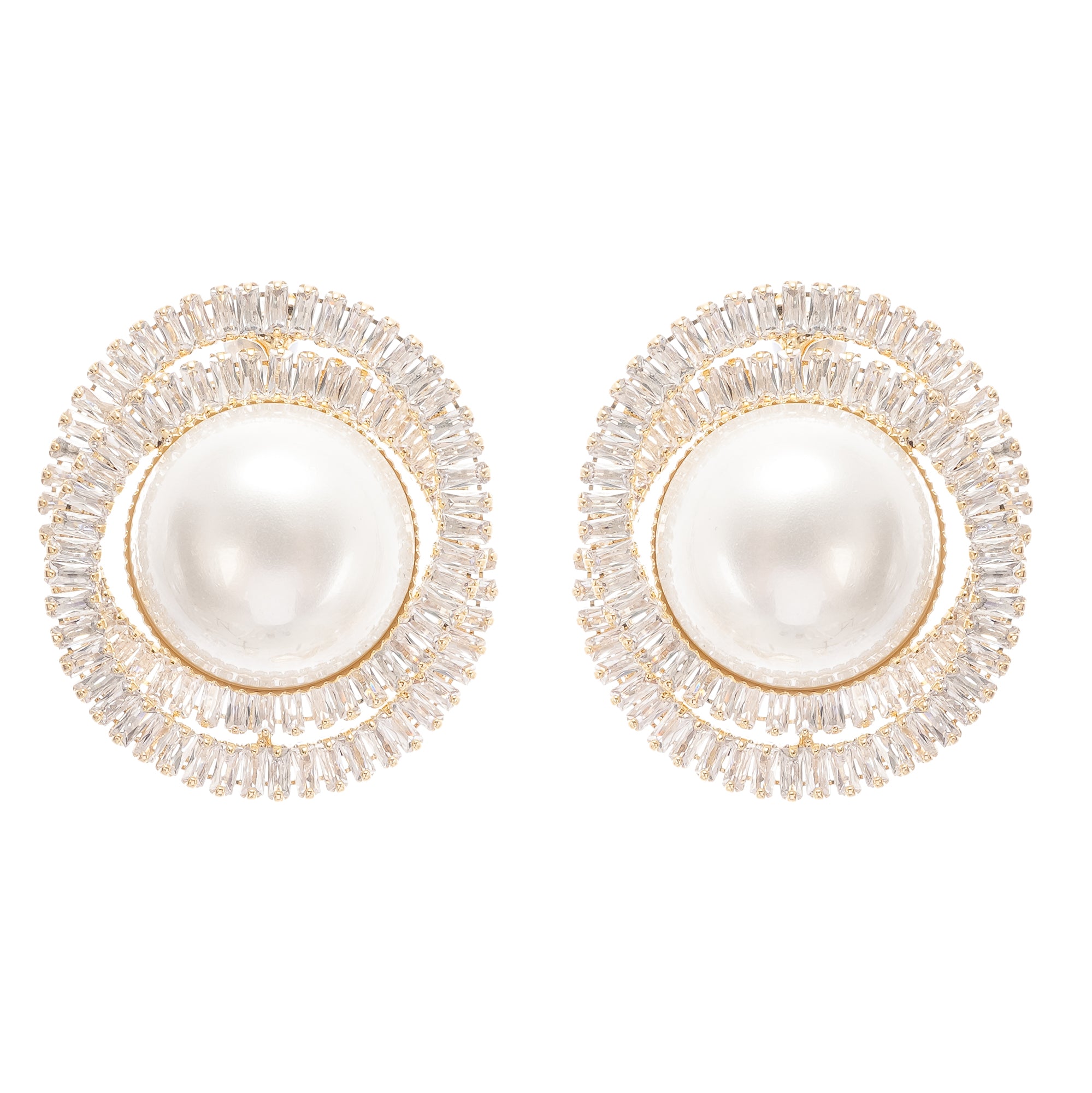 Éléonore crystal faux-pearl earrings (Final Sale-US Only)
