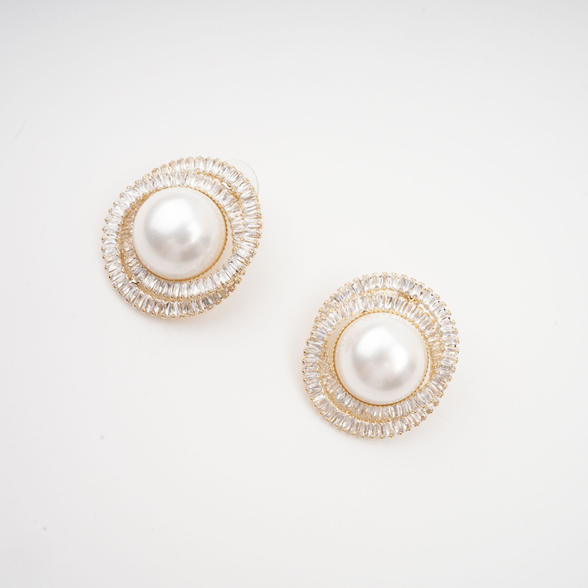 Éléonore crystal faux-pearl earrings (Final Sale-US Only)