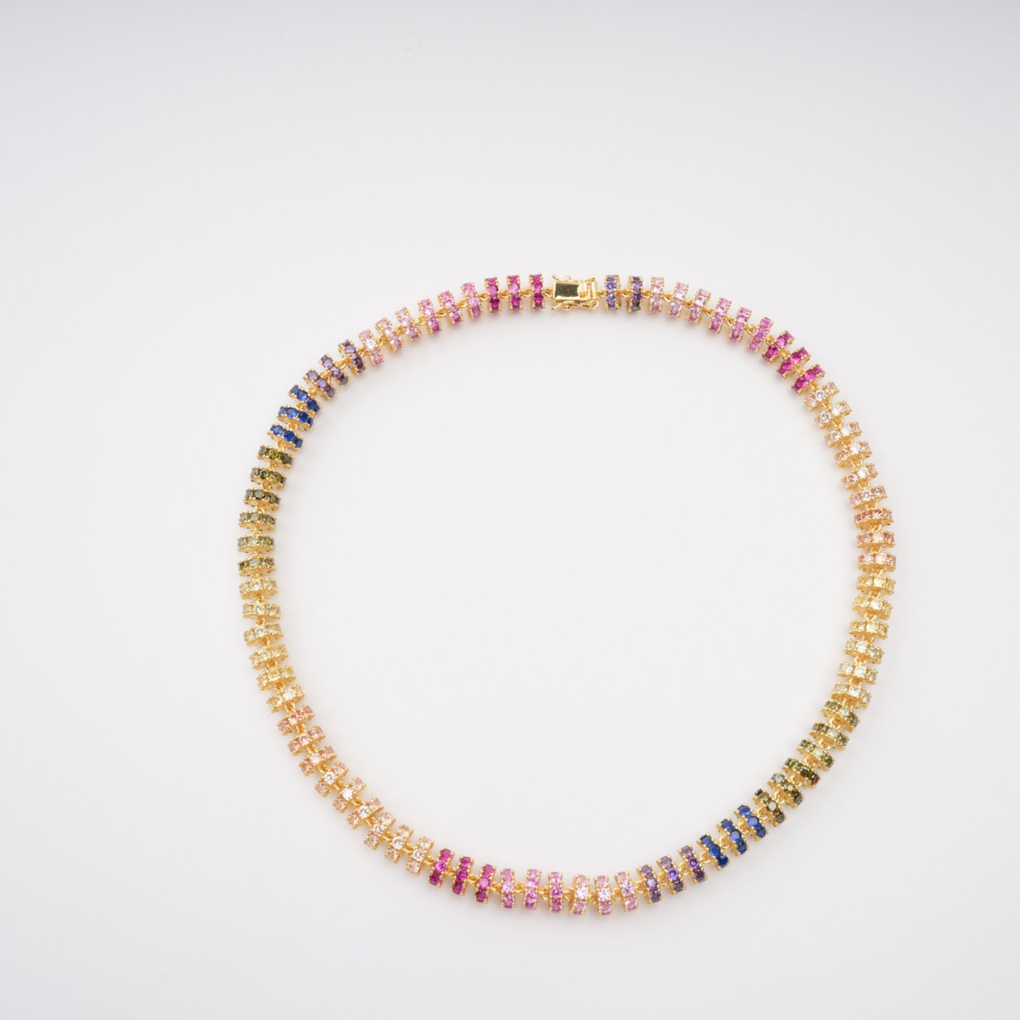 Sandrine Gold Tone Crystal Embellished Necklace (Final Sale)