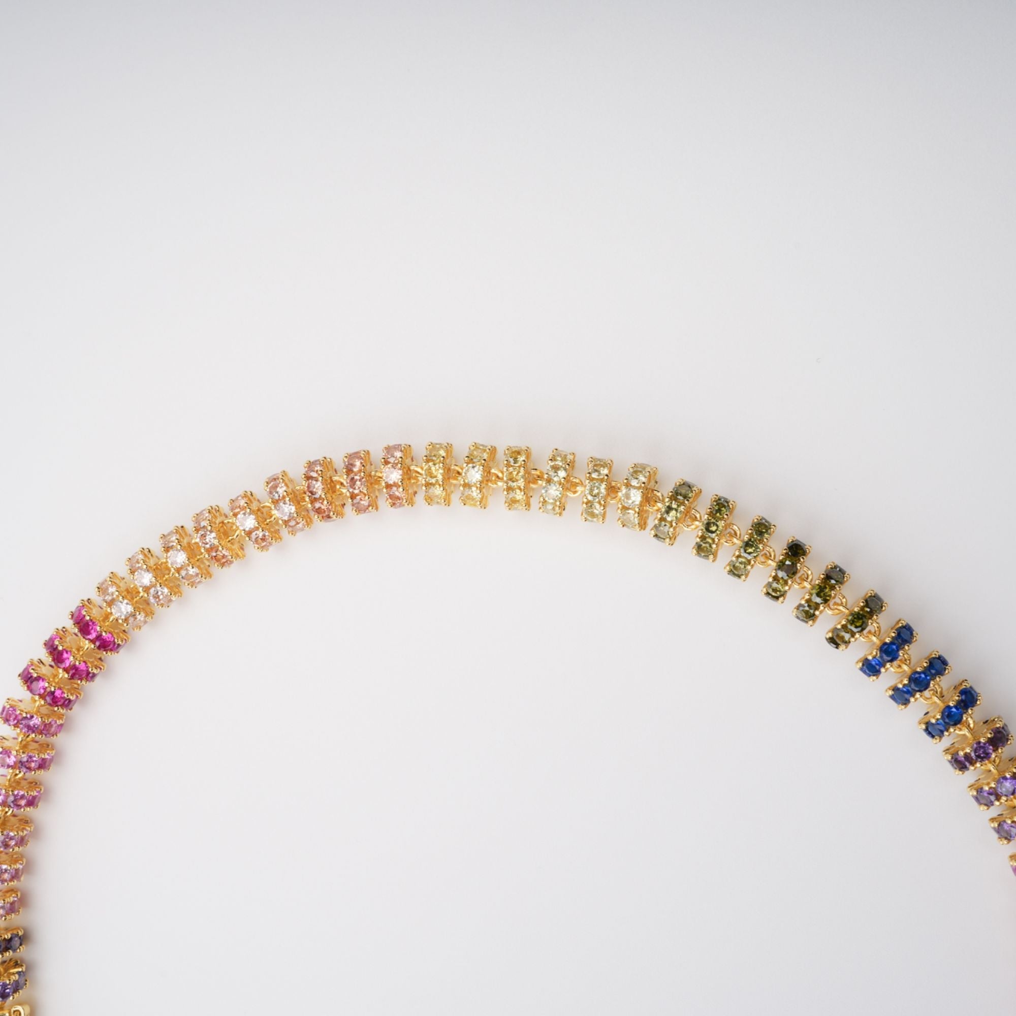 Sandrine Gold Tone Crystal Embellished Necklace (Final Sale)