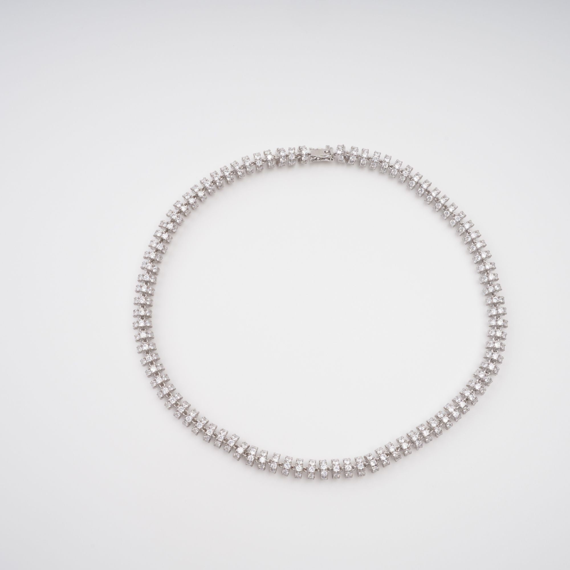 Sandrine Silver-Tone Crystal-Embellished Necklace (Final Sale)