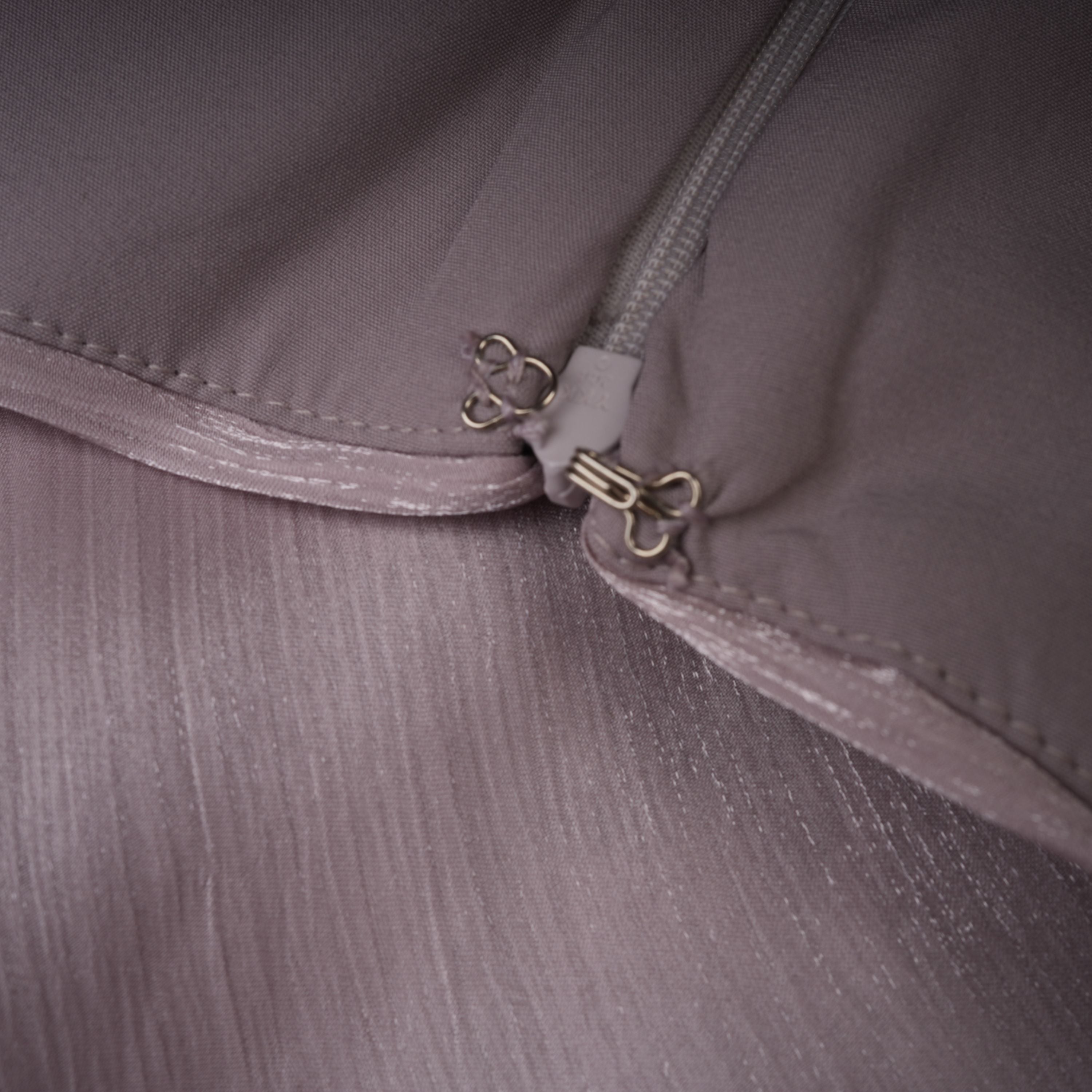 Nerida Silver Turtleneck Ruched Maxi Dress (Final Sale-US Only)